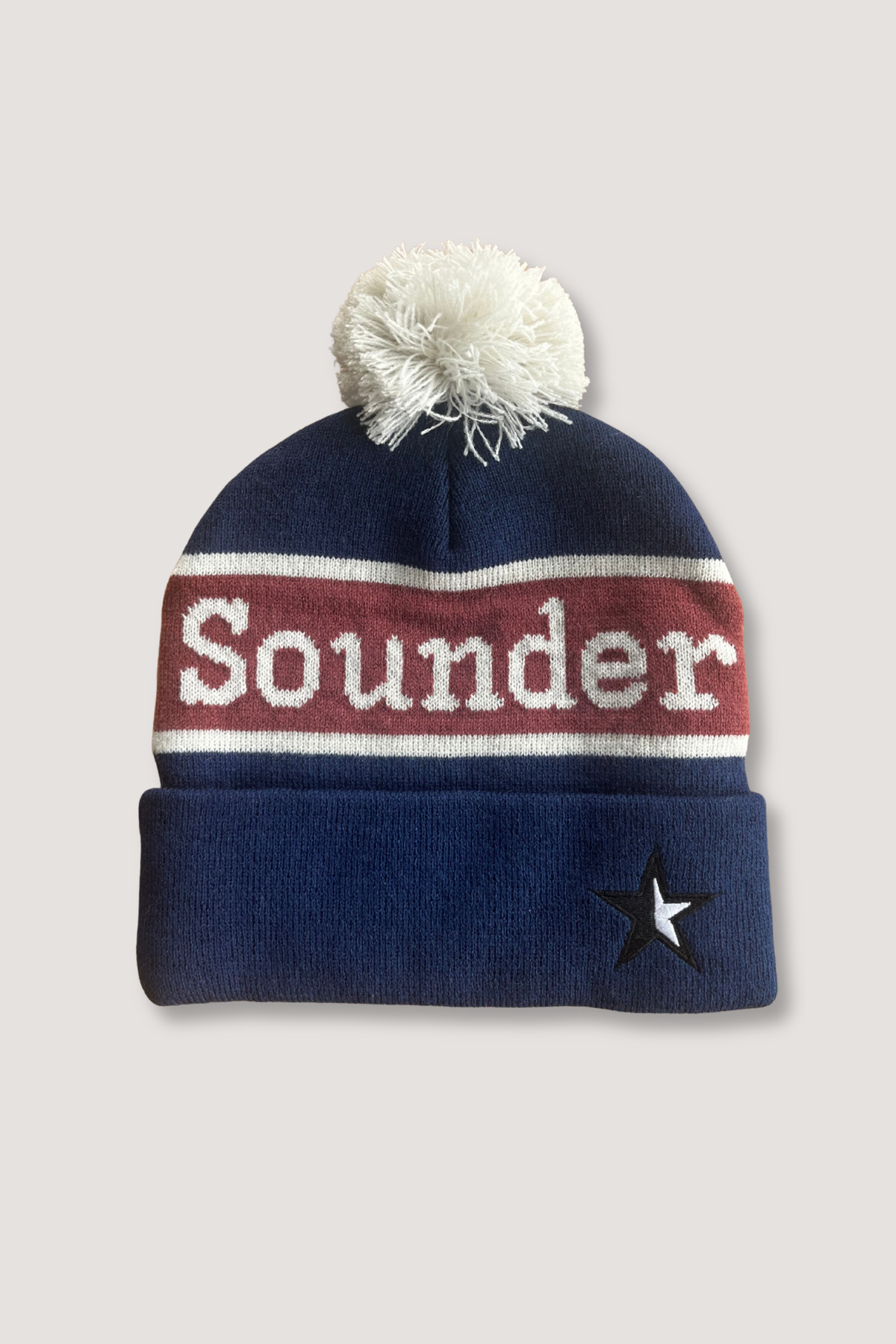 Sounder Bobble Hat - Navy