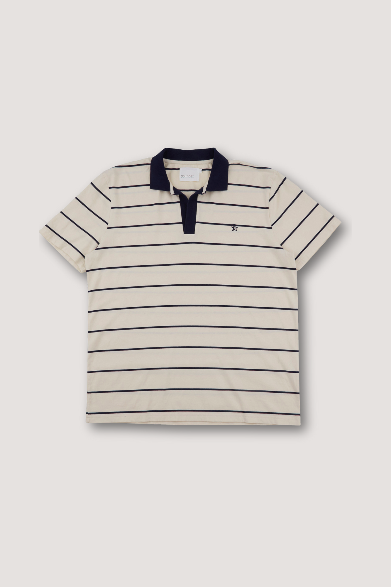Capri Collar Polo - Deep Navy / Natural