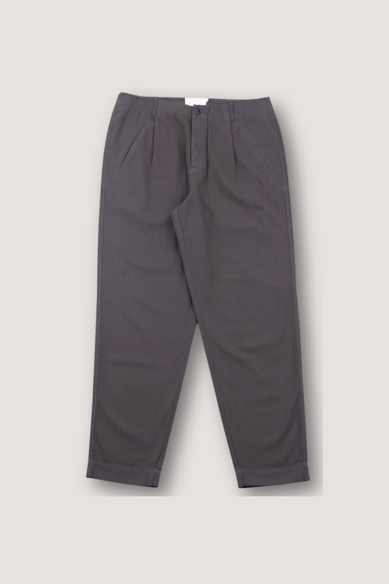 Good Walk Chino - Charcoal Herringbone