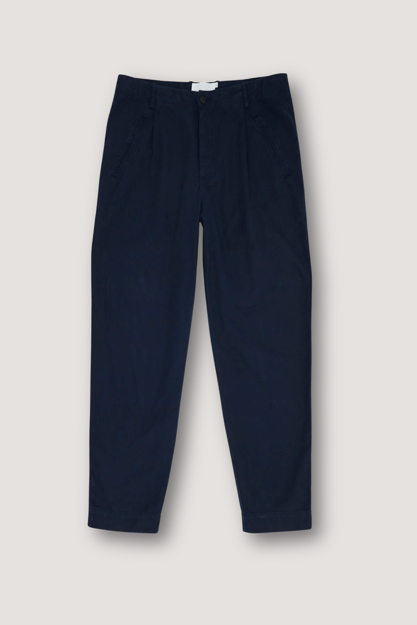 Good Walk Chino - Navy Cotton Twill with Navy Star Embroidery
