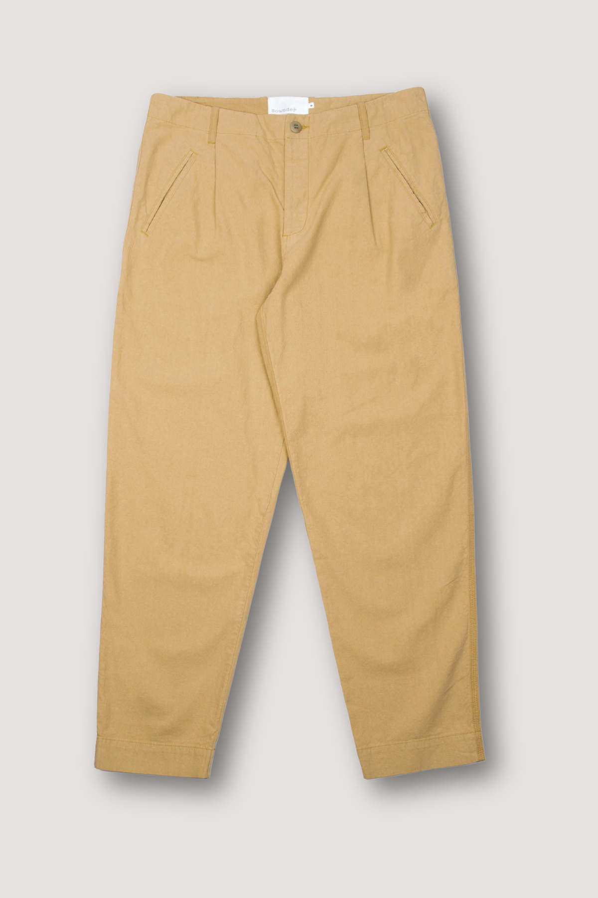 Sounder Golf | Sounder Golf | Clothing | Trousers | Good Walk Chino - Tan Linen | Trousers & Shorts