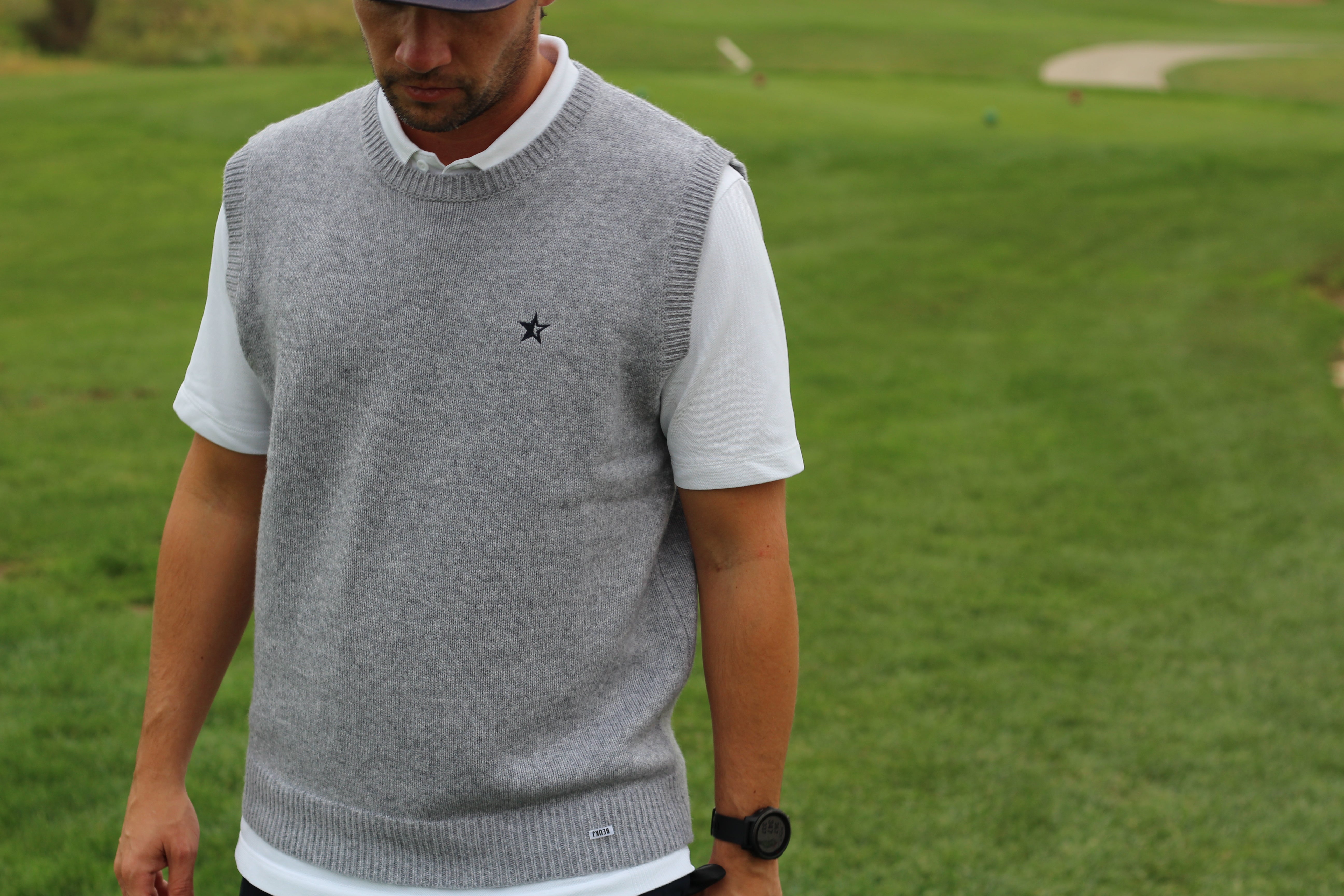 Sounder Golf | Sounder Golf | Clothing | Knits | Tank - Mid Grey Melange | Knits & Sweats