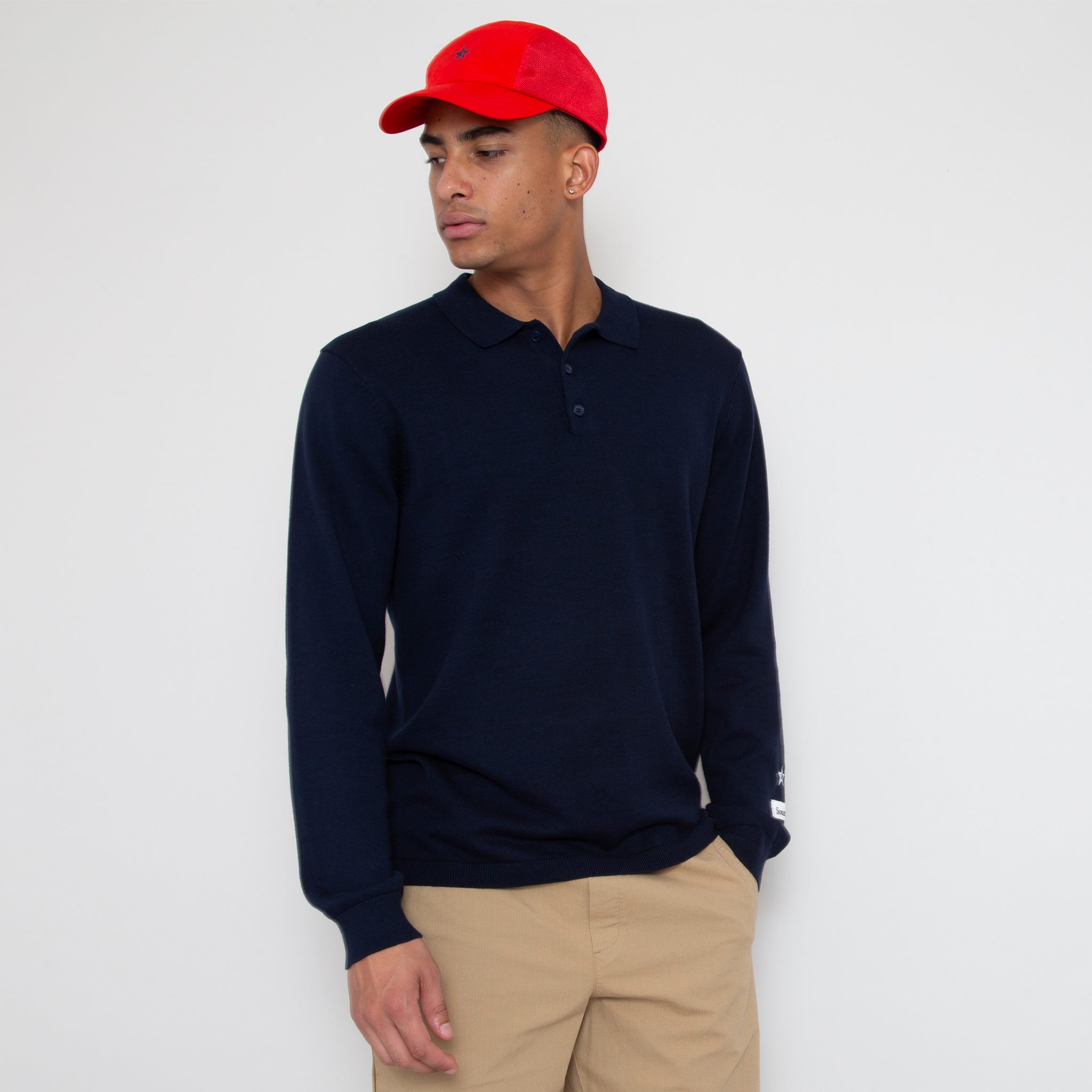 Sounder Golf | Sounder Golf | Clothing | Knits | Fine Cut Knitted Polo - Deep Navy | Knits & Sweats