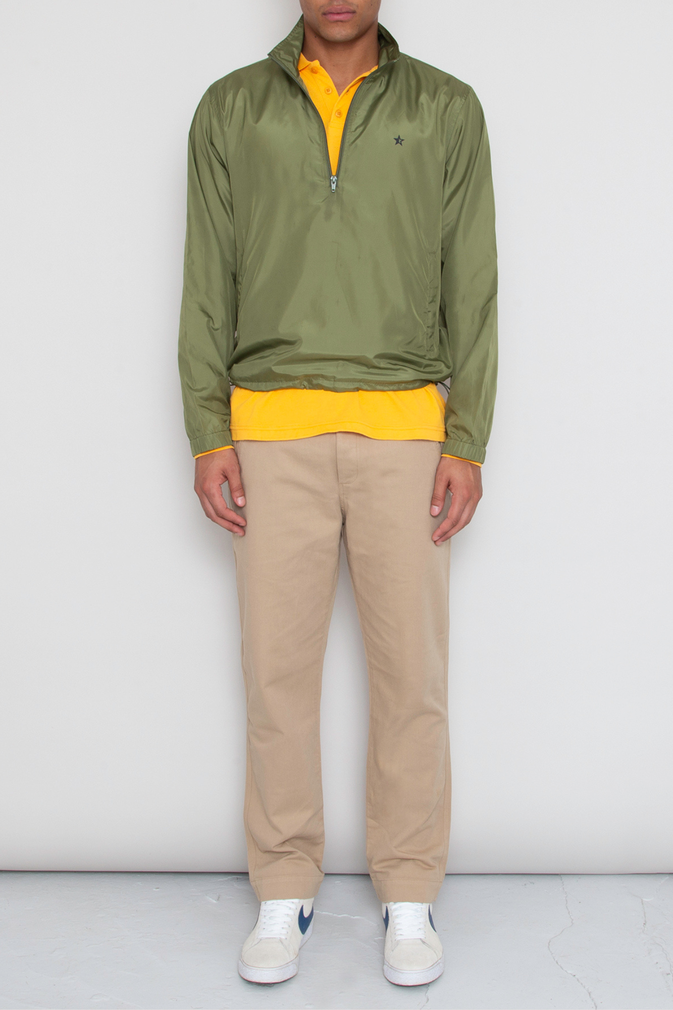 Sounder Golf | Sounder Golf | Outerwear | Pac Mach Half Zip - Olive Ripstop | Outerwear