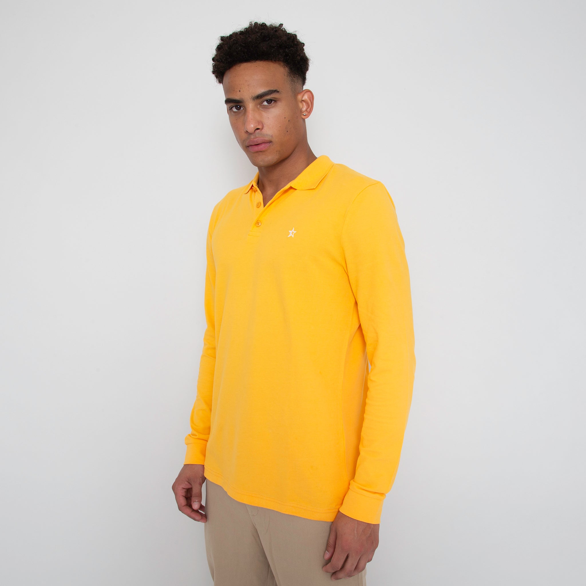Sounder Golf | Sounder Golf | Clothing | Polos | Long Sleeve Play Well Polo - Sun Yellow | Polos