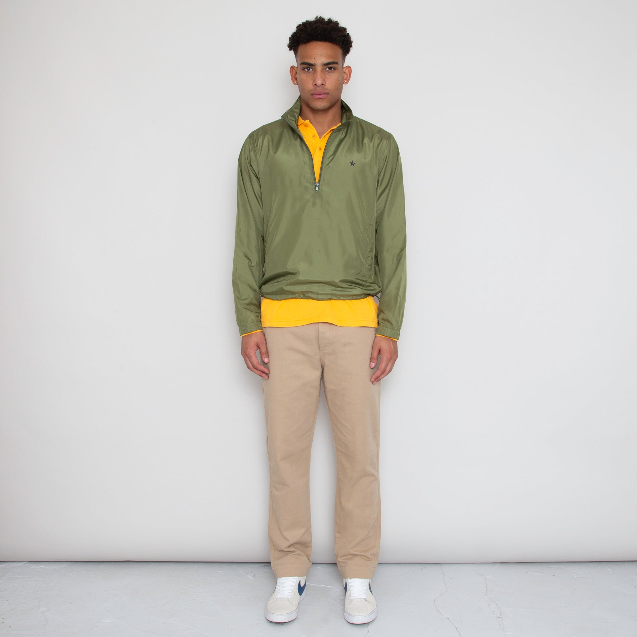 Sounder Golf | Sounder Golf | Outerwear | Pac Mach Half Zip - Olive Ripstop | Outerwear