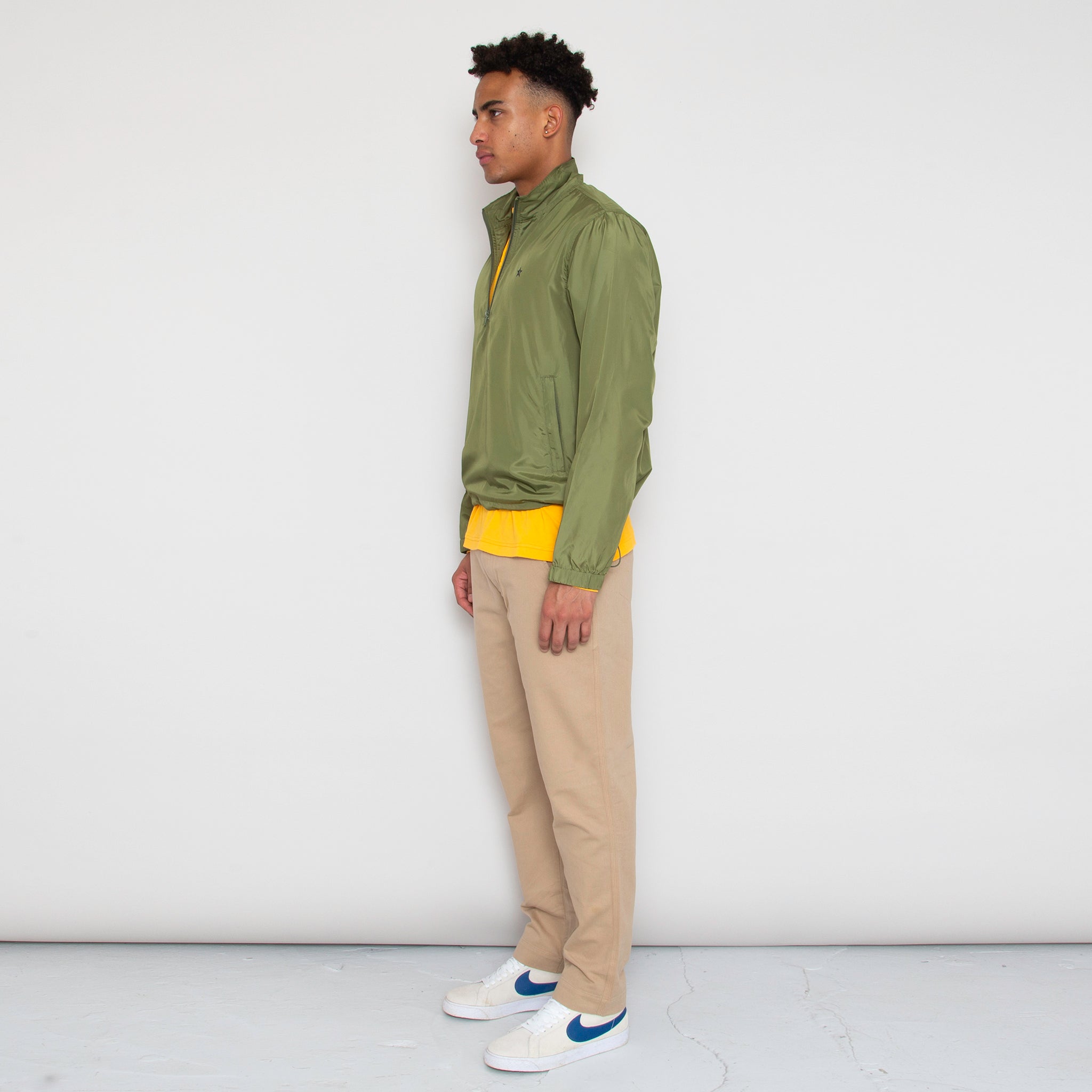 Sounder Golf | Sounder Golf | Outerwear | Pac Mach Half Zip - Olive Ripstop | Outerwear