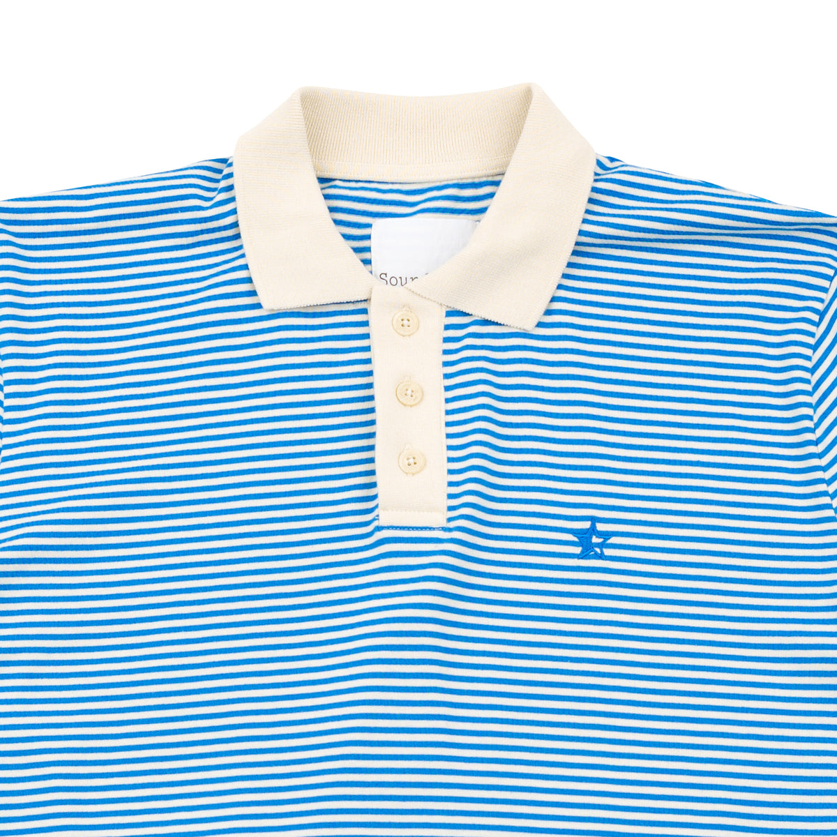 Sounder Golf | Sounder Golf | Clothing | Polos | Play Well Polo - Royal Blue / Off White Stripe | Polos