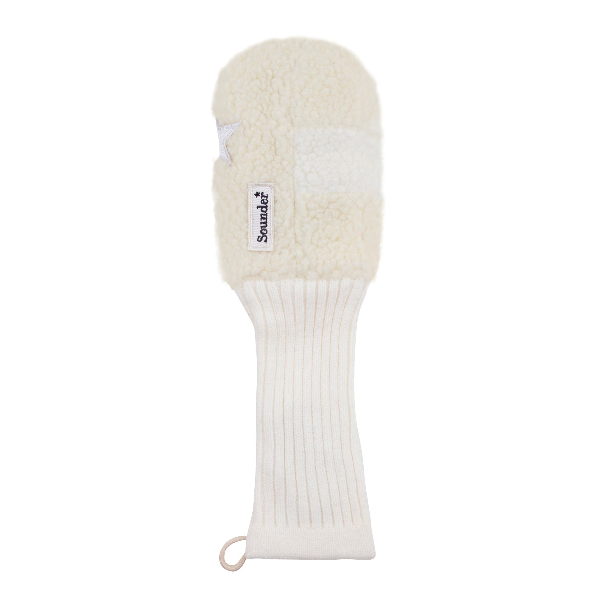 Sounder Golf | Sounder Golf | Golf Accessories | Driver Headcover - Cream / Off White Star | Golf Essentials
