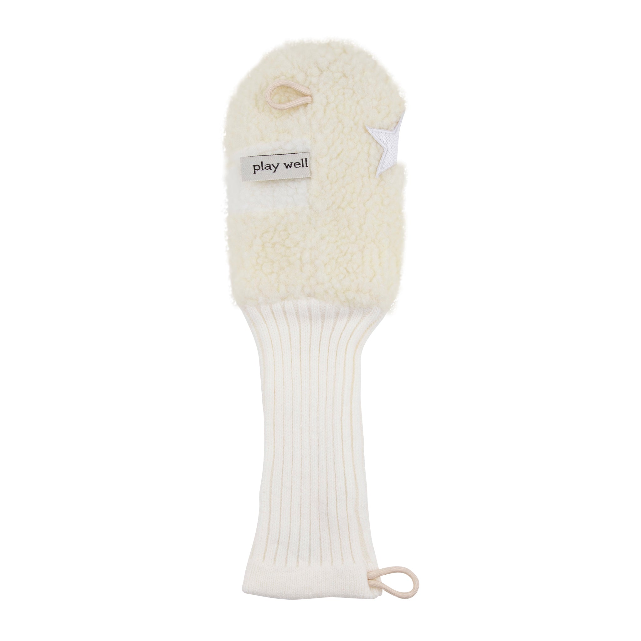 Sounder Golf | Sounder Golf | Golf Accessories | Driver Headcover - Cream / Off White Star | Golf Essentials