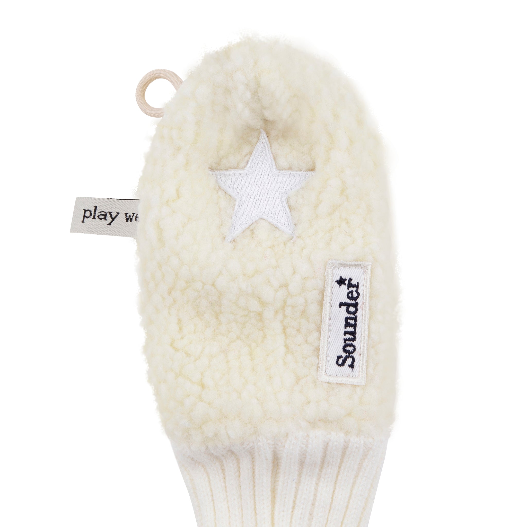 Sounder Golf | Sounder Golf | Golf Accessories | Driver Headcover - Cream / Off White Star | Golf Essentials