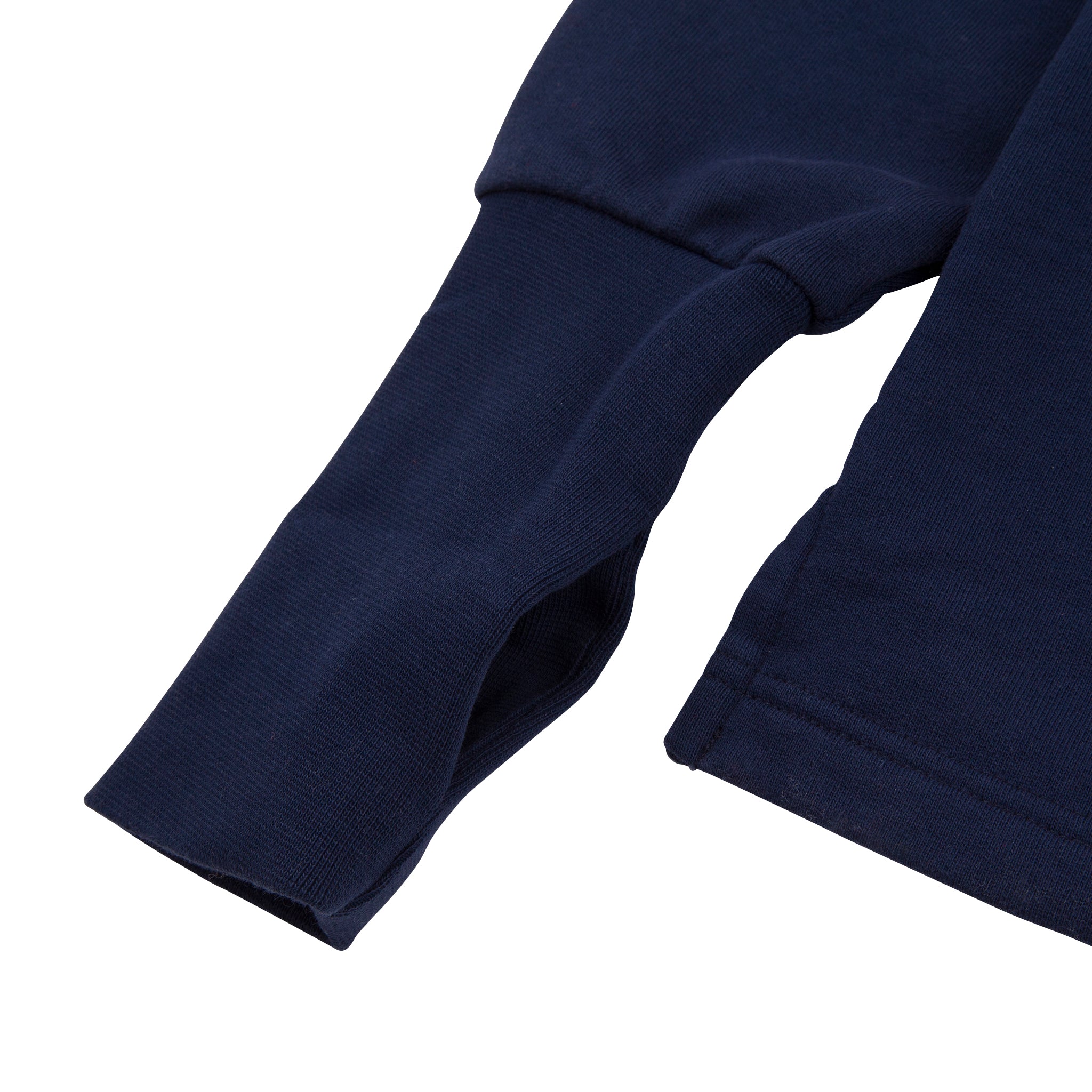 Sounder Golf | Sounder Golf | Sweats | Big Mach Long Sleeve Polo Sweat - Deep Navy / Natural | Knits & Sweats
