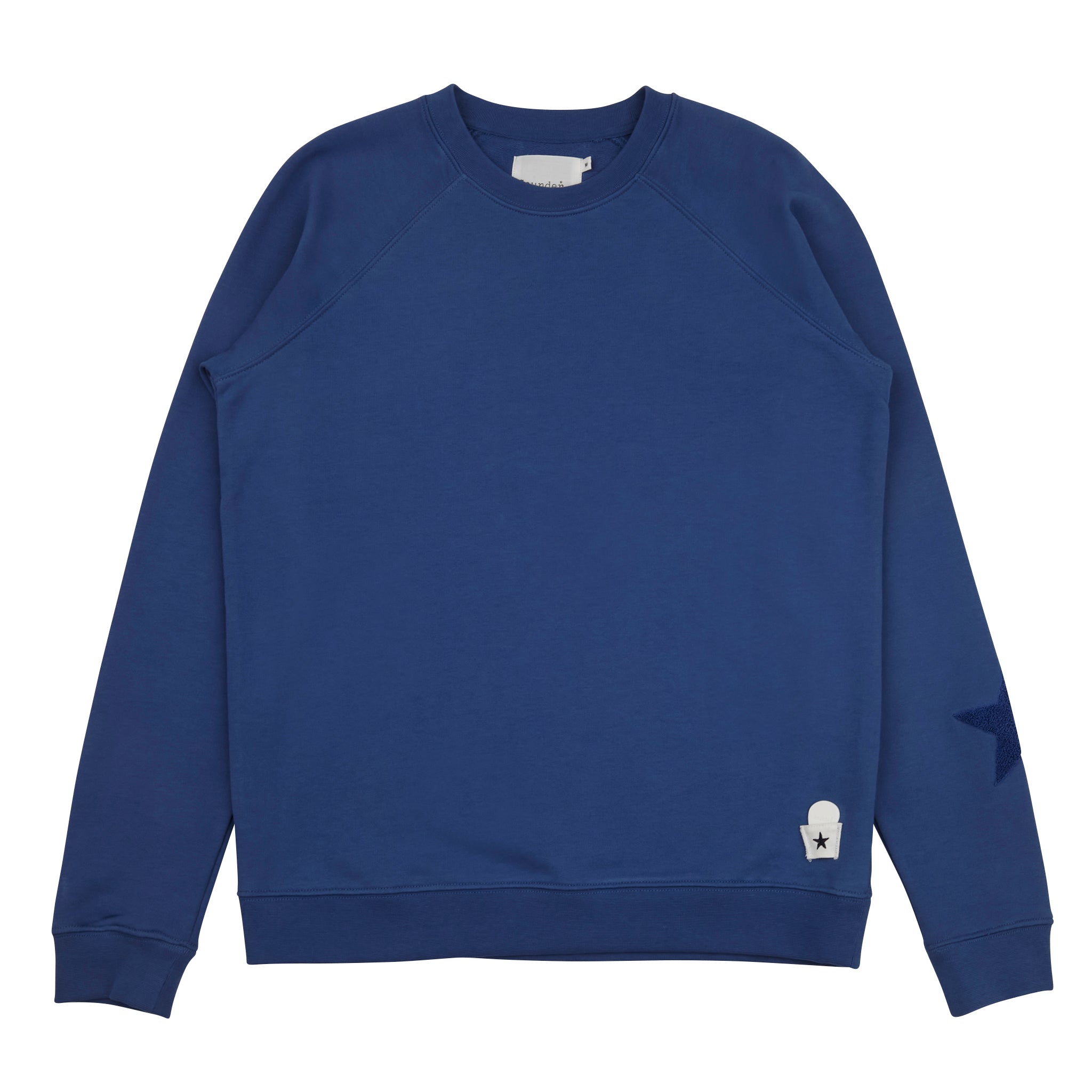 Sounder Golf | Sounder Golf | Clothing | Sweats| Raglan Star Sweat - Sea Blue | Knits & Sweats