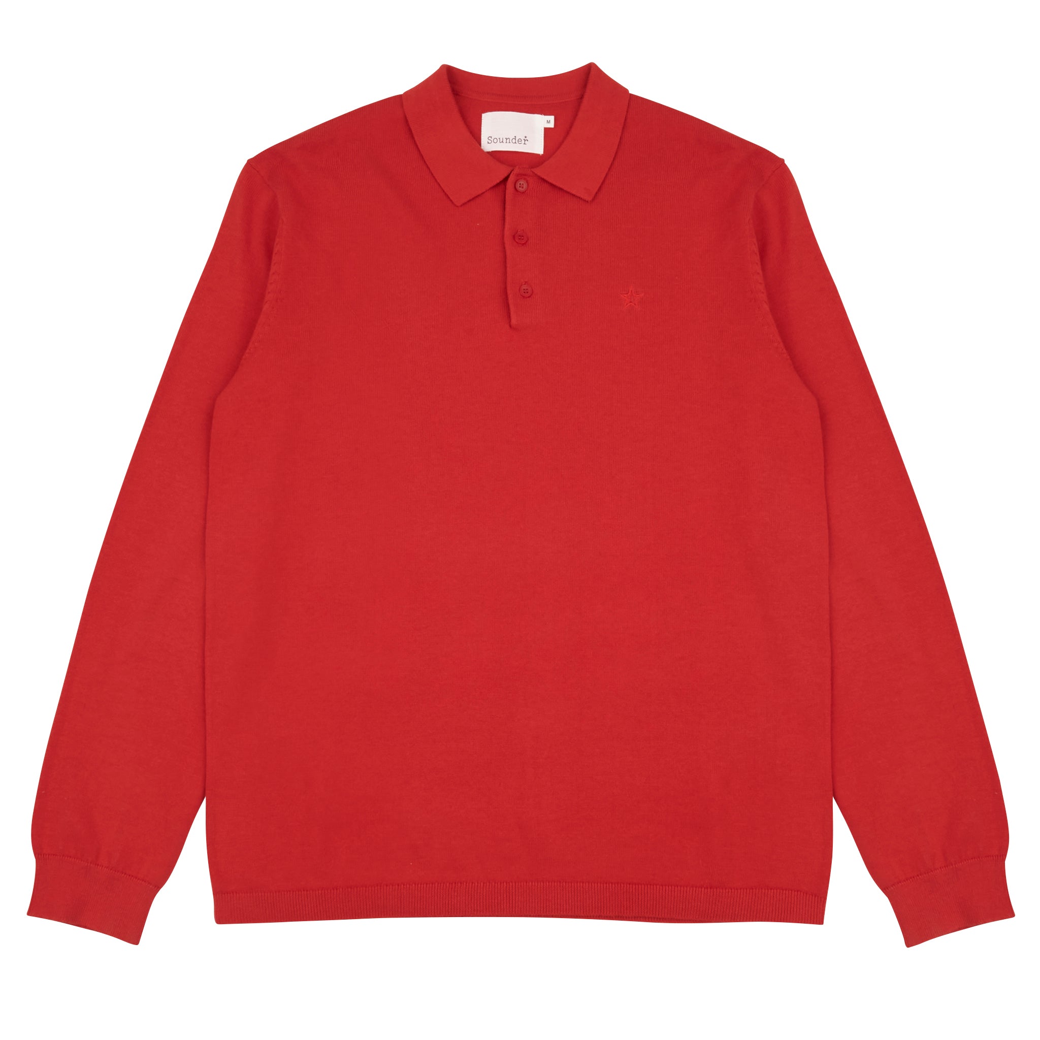 Sounder Golf | Sounder Golf | Clothing | Knits | Fine Cut Knitted Polo - Lava Red | Knits & Sweats