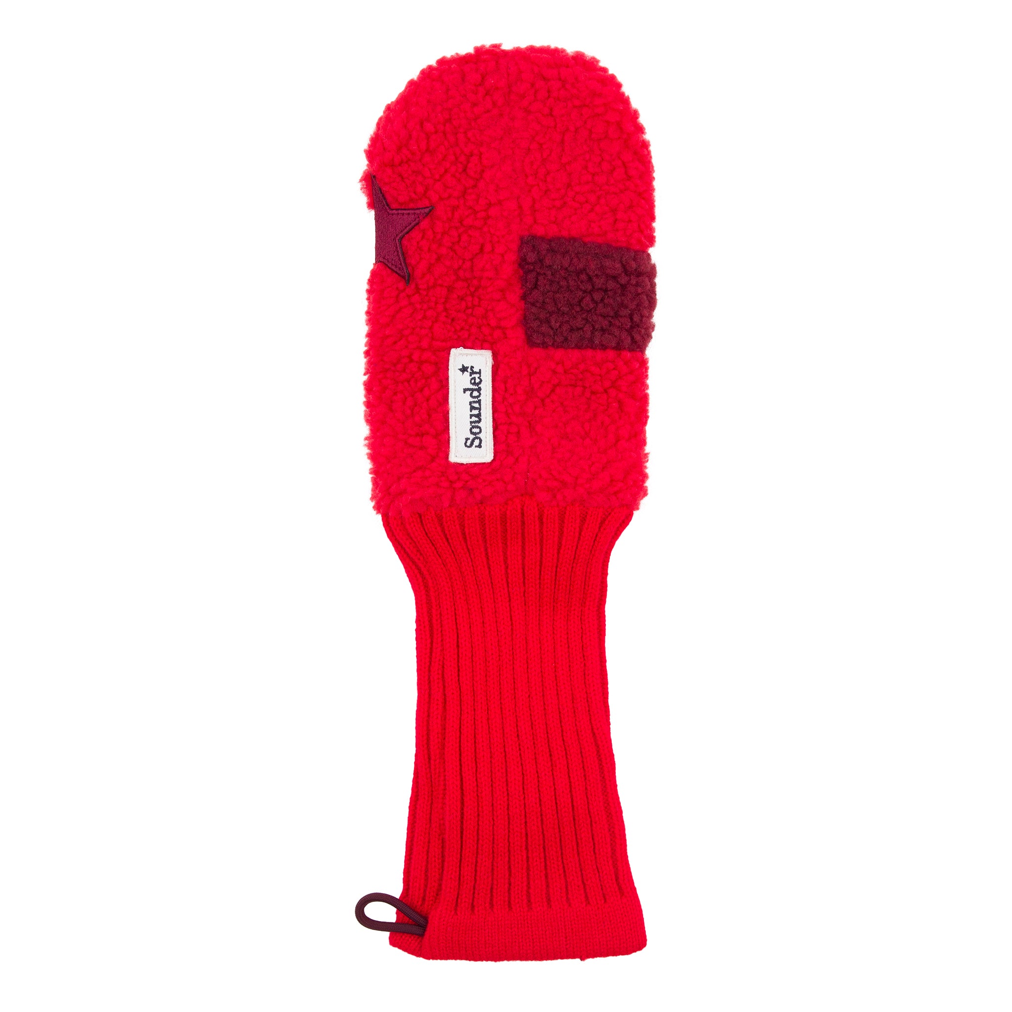 Sounder Golf | Sounder Golf | Golf Accessories | Driver Headcover - Red / Burgundy Star | Golf Essentials