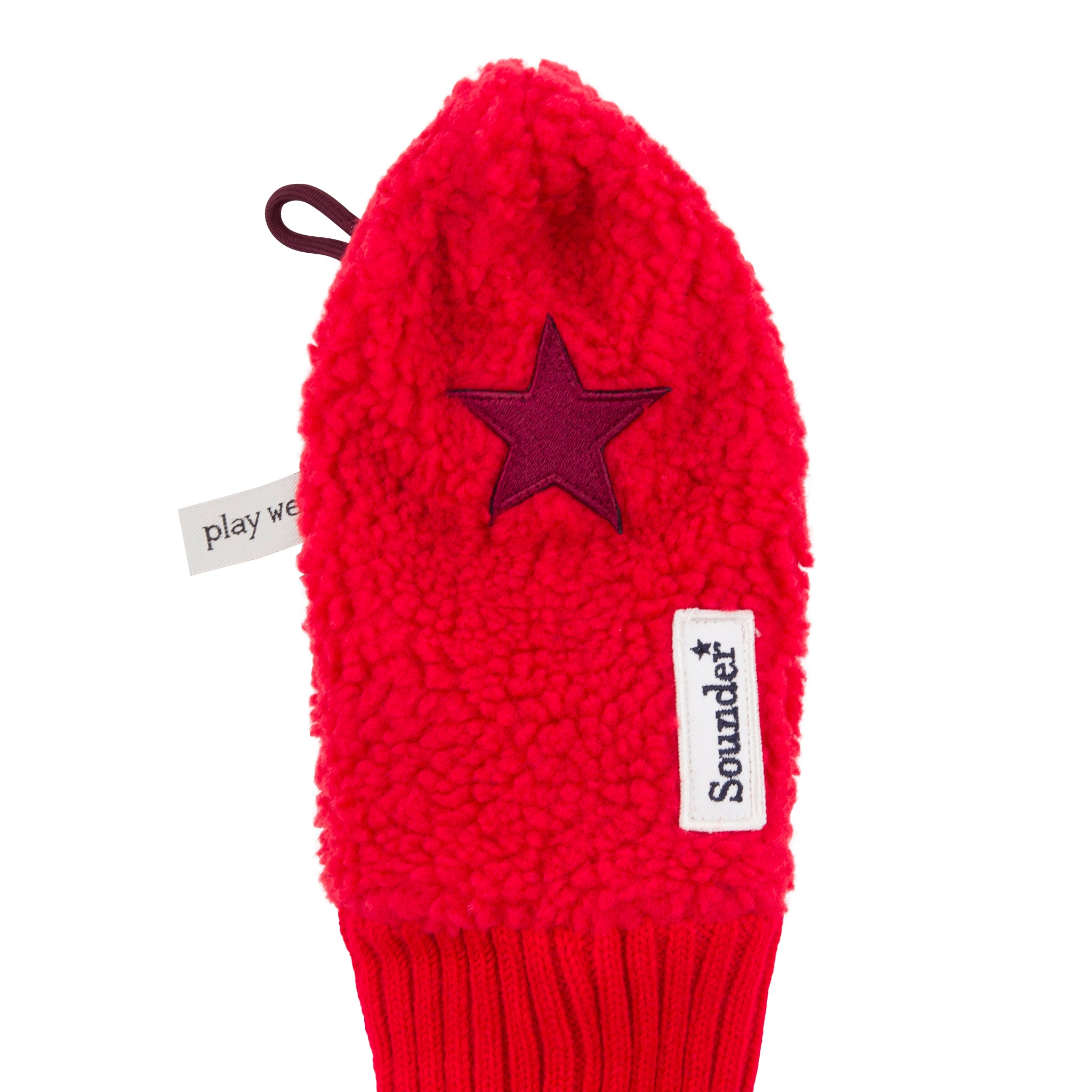 Sounder Golf | Sounder Golf | Golf Accessories | Driver Headcover - Red / Burgundy Star | Golf Essentials