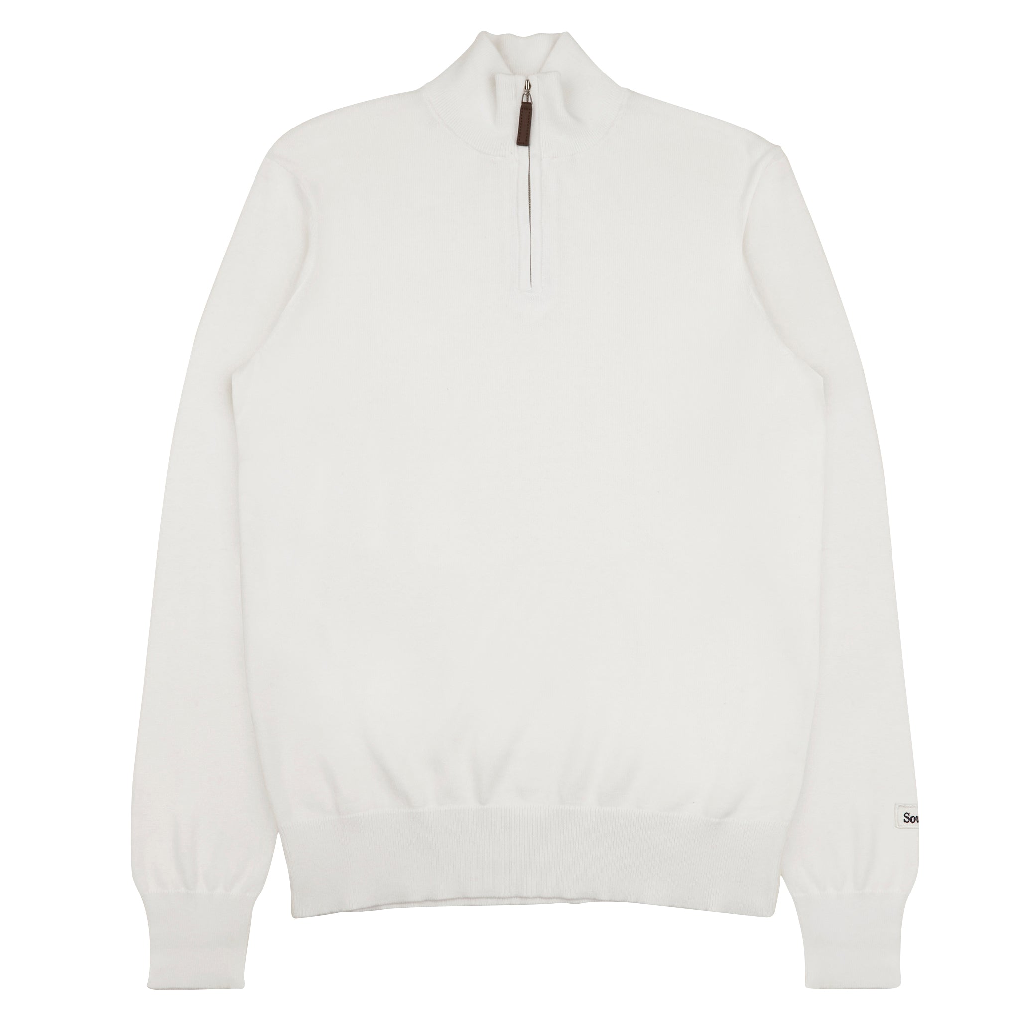 Sounder Golf | Sounder Golf | Knits | Fine Cut Half Zip - Off White | Knits & Sweats