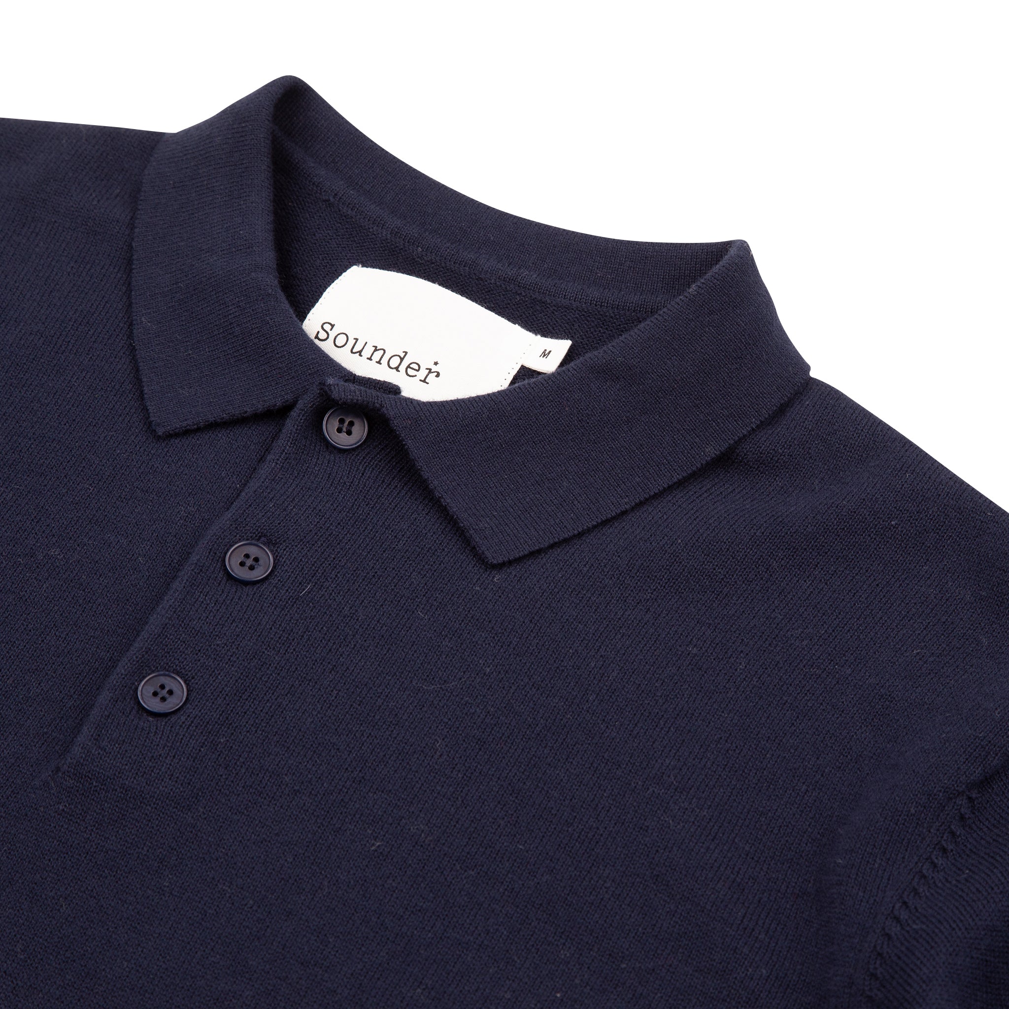 Sounder Golf | Sounder Golf | Clothing | Knits | Fine Cut Knitted Polo - Deep Navy | Knits & Sweats