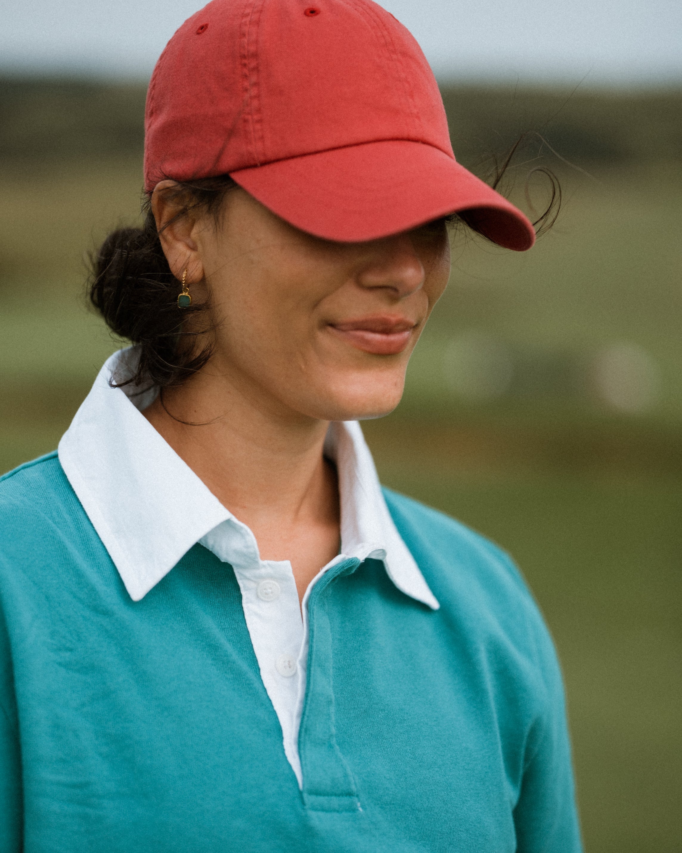 Sounder Golf | Sounder Golf | Sweats | Big Mach Long Sleeve Polo Sweat - Jade and White | Knits & Sweats