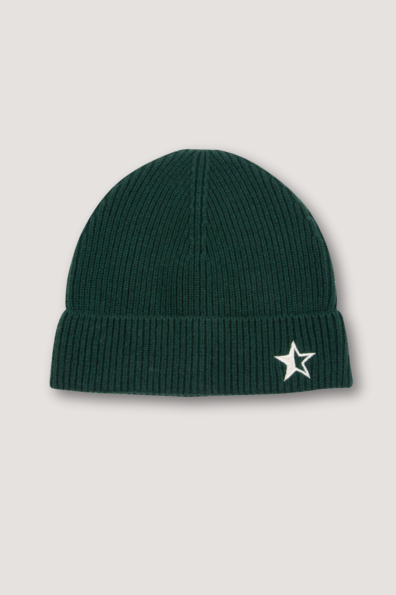 Luxe Star Beanie - Dark Green