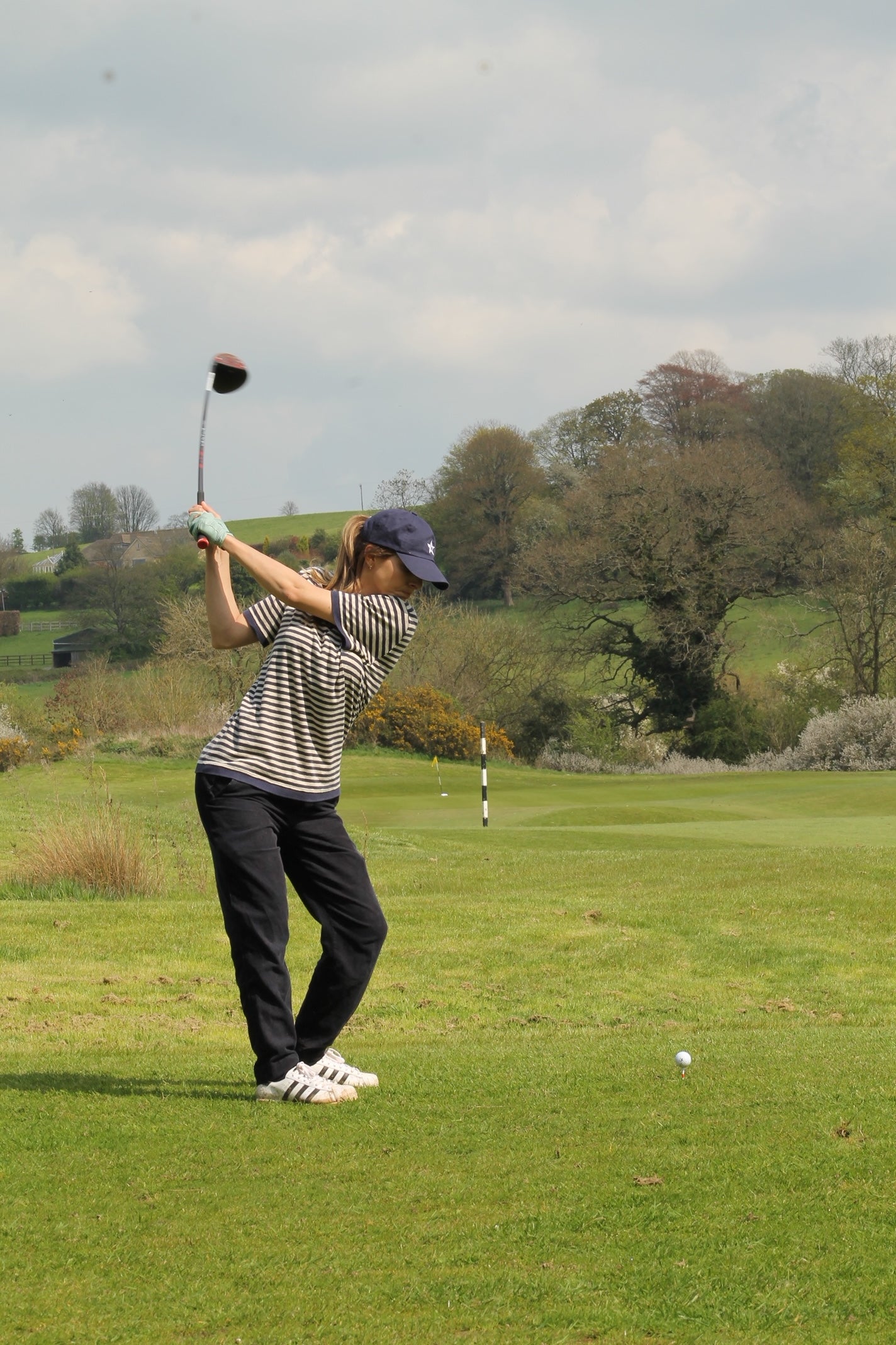 Sounder Golf | Sounder Golf | Clothing | Polos | Fuzzy Polo - Navy and Off White | Polos