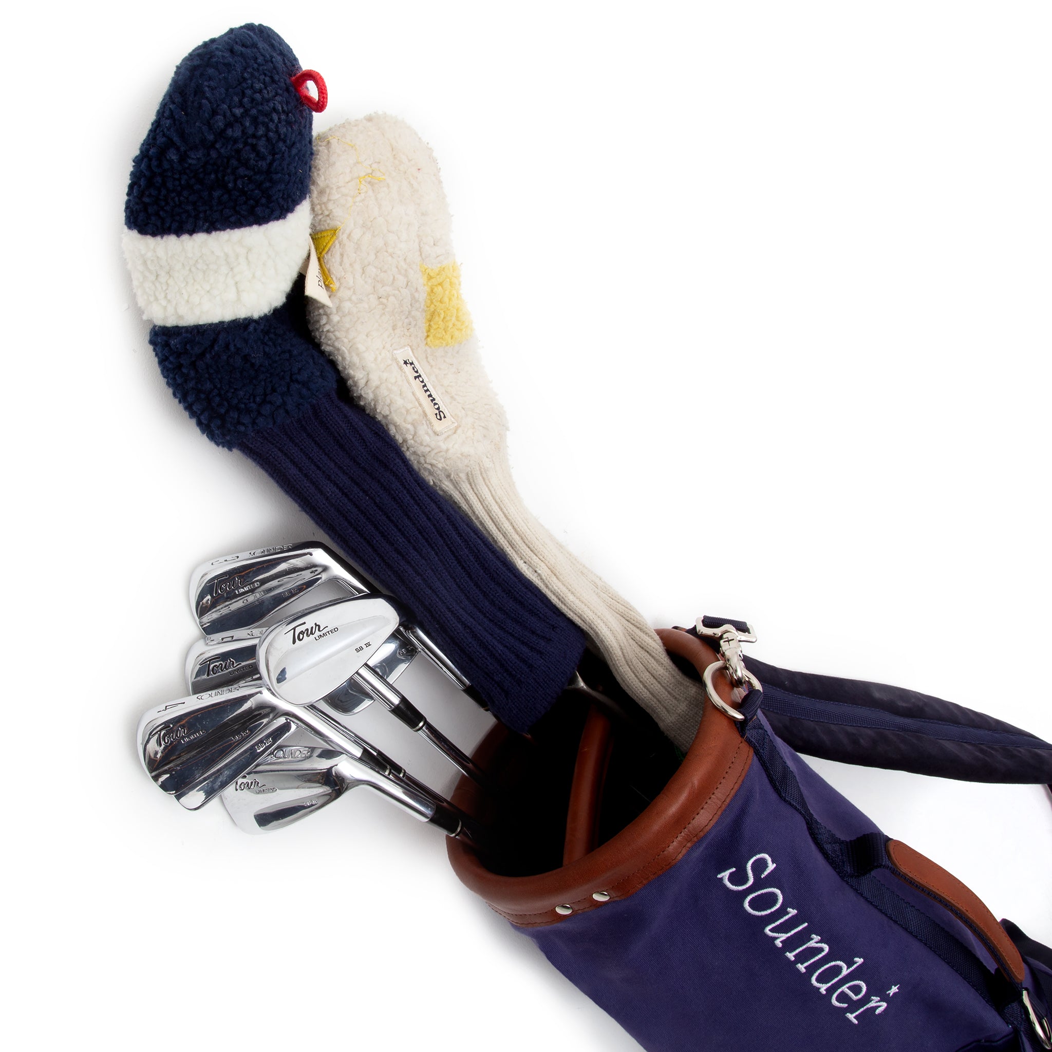 Sounder Golf | Sounder Golf | Golf Bags | The Sounder Golf Bag - Navy / Tan | Bag
