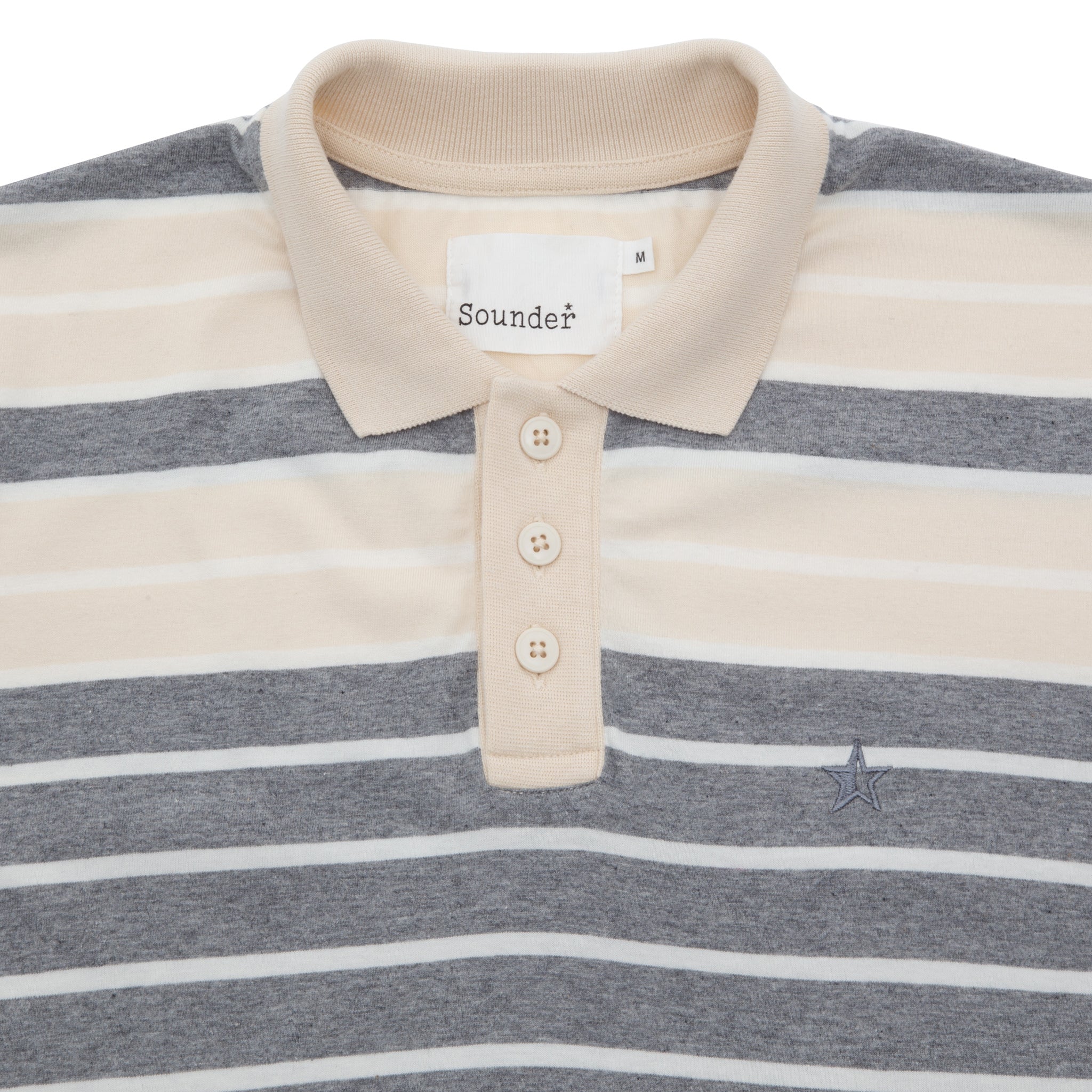 Sounder Golf | Sounder Golf | Clothing | Polos | Play Well Polo - Mid Grey / Natural | Polos