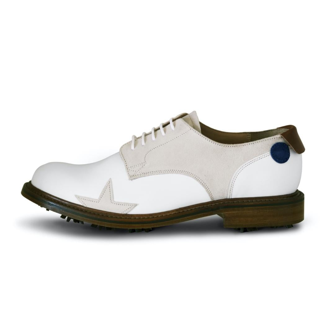 Sounder Golf | Sounder Golf | Golf Shoes | The Sounder x Grenson Golf Shoe - White | Shoes
