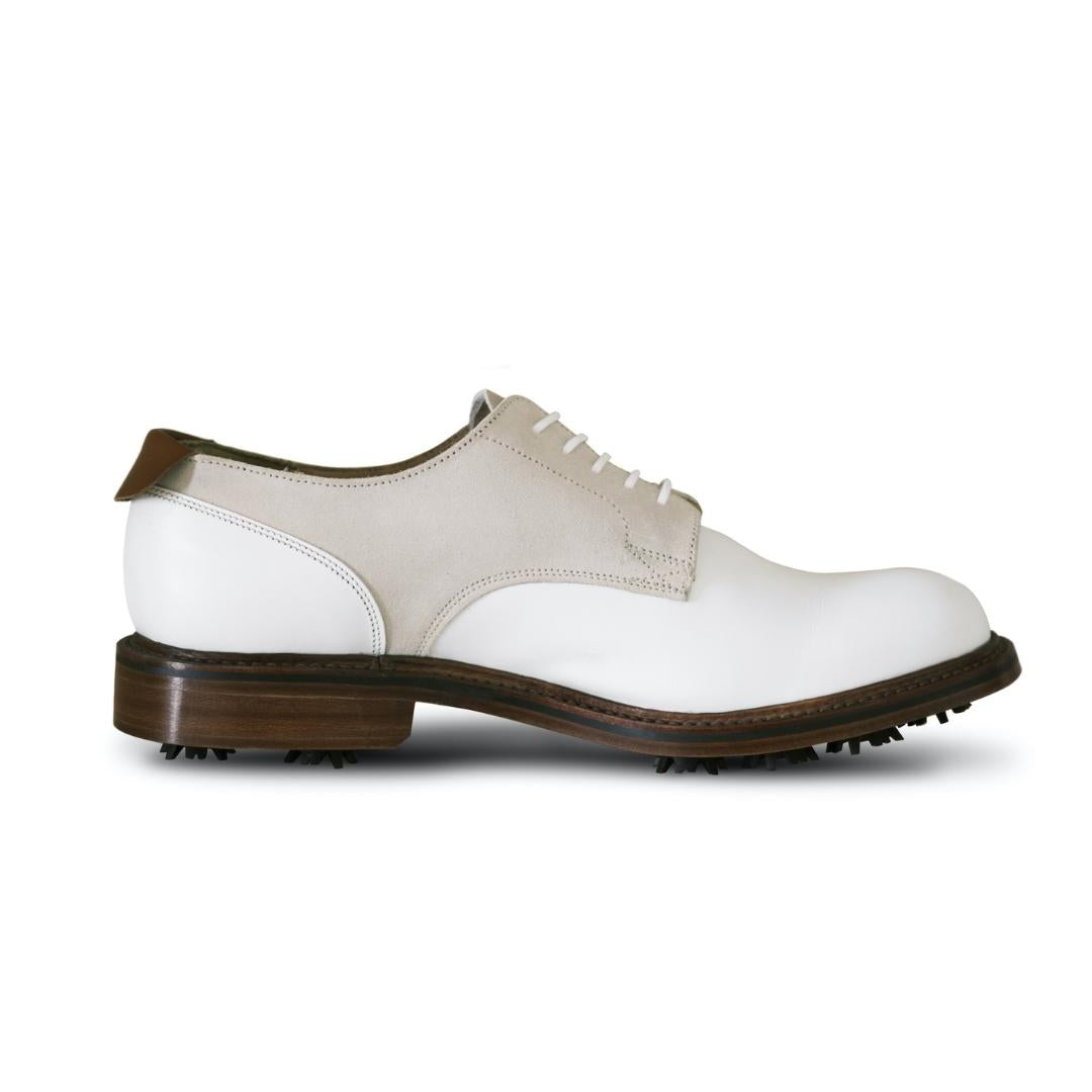 Sounder Golf | Sounder Golf | Golf Shoes | The Sounder x Grenson Golf Shoe - White | Shoes