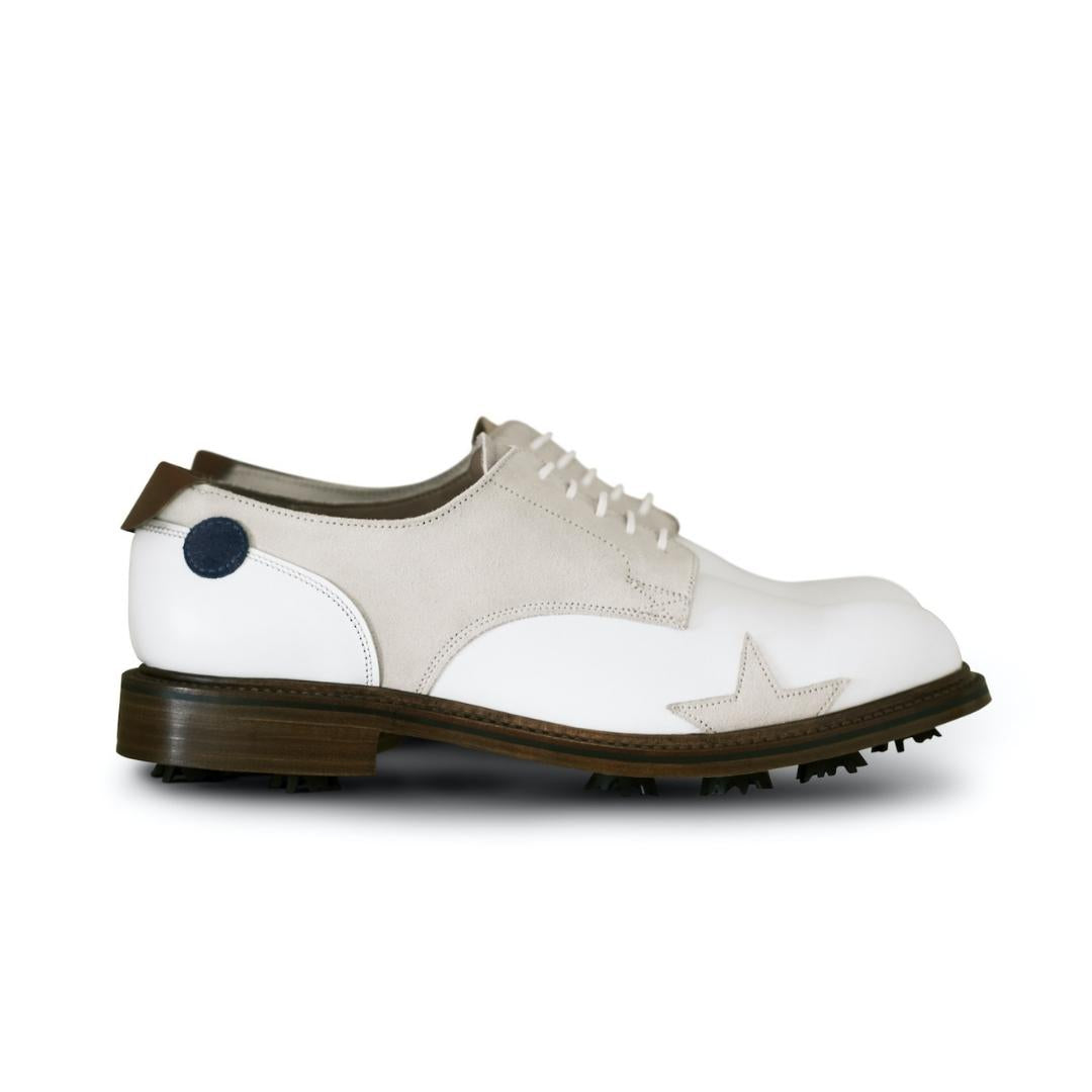 Sounder Golf | Sounder Golf | Golf Shoes | The Sounder x Grenson Golf Shoe - White | Shoes