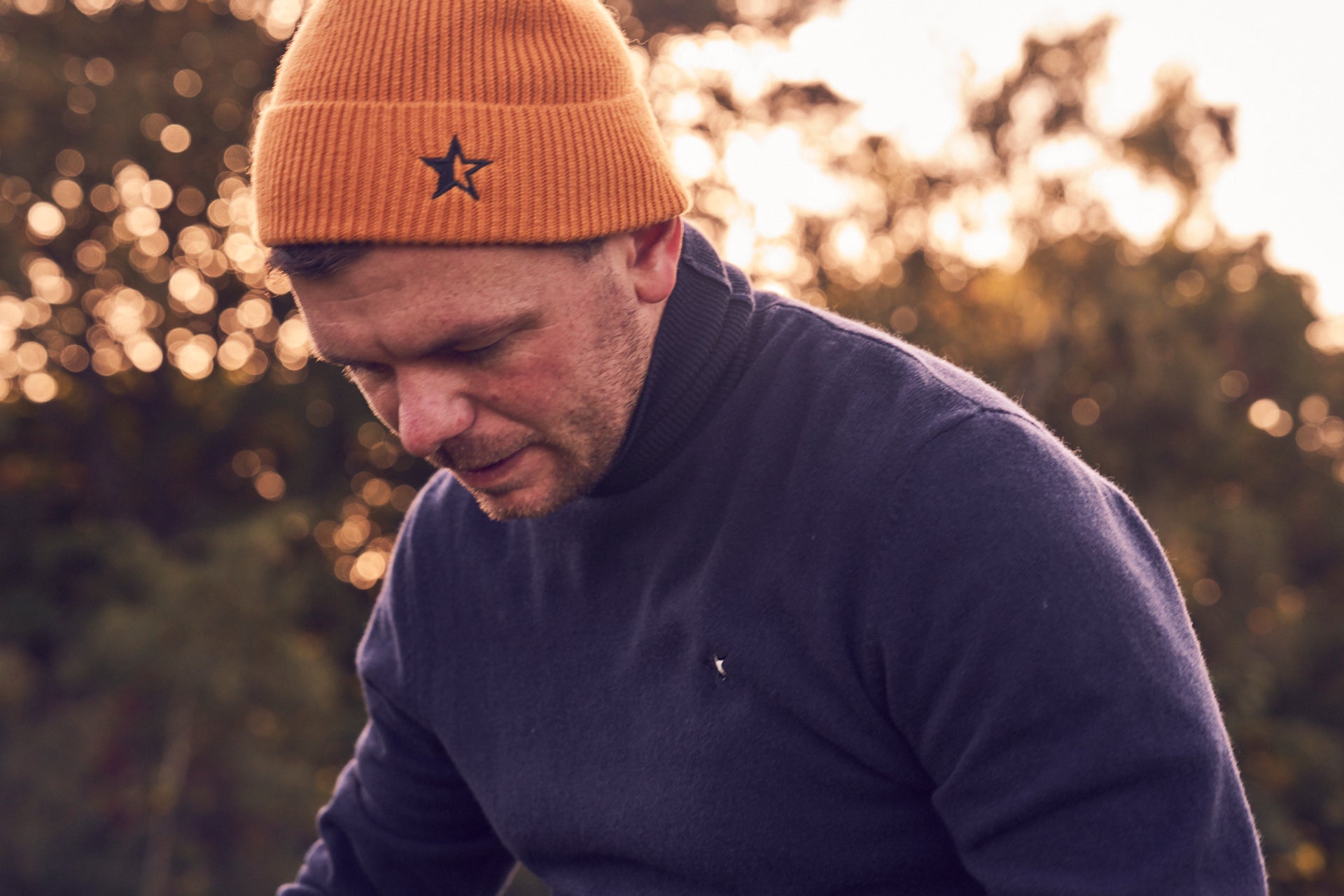 Luxe Star Beanie - Gold