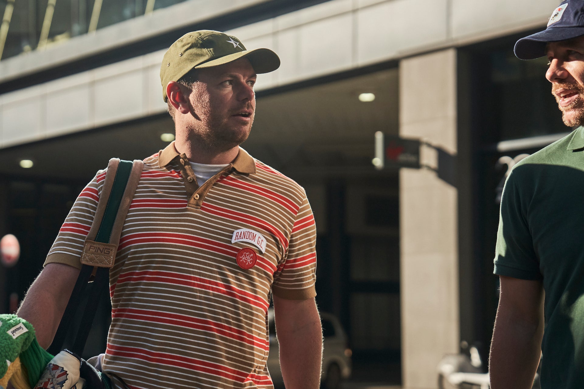 Sounder Golf | Sounder Golf | Clothing | Polos | Sounder x Random Golf Club Monterey Polo - Tan | T-Shirts & Shirts