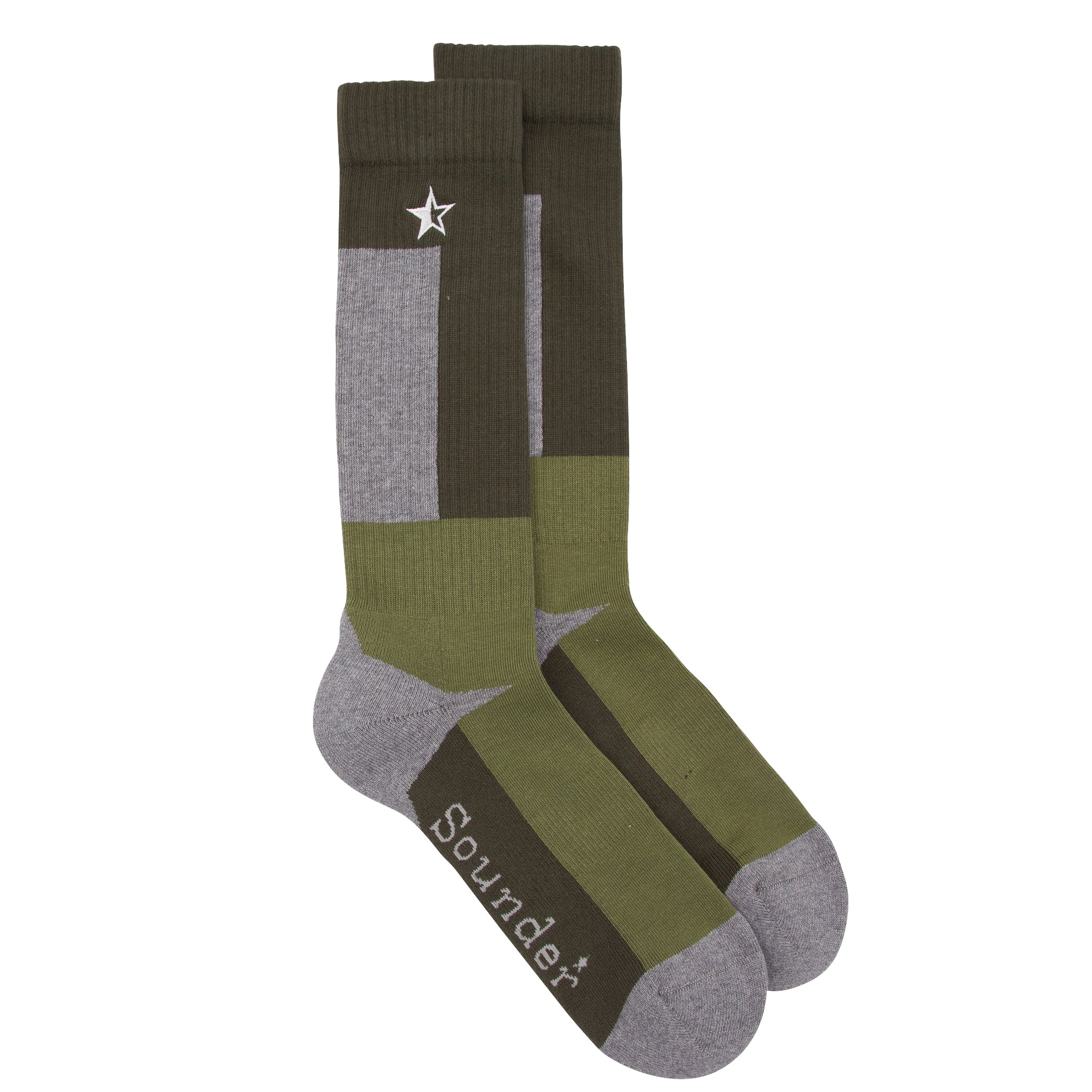 Sounder Golf | Sounder Golf | Clothing | Socks | Long Marl Sock - Olive | Socks
