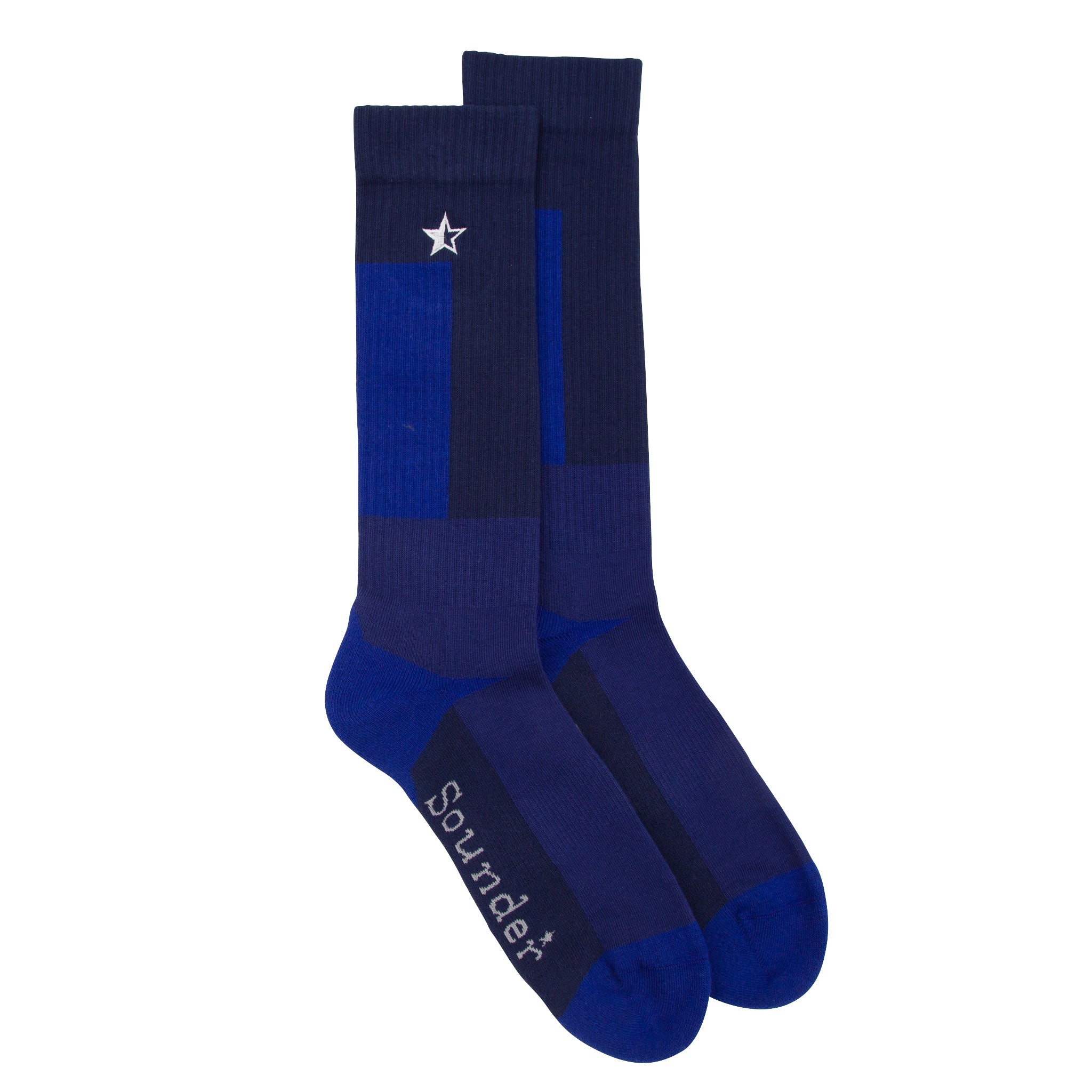 Sounder Golf | Sounder Golf | Clothing | Socks | Long Marl Sock - Cobalt | Socks