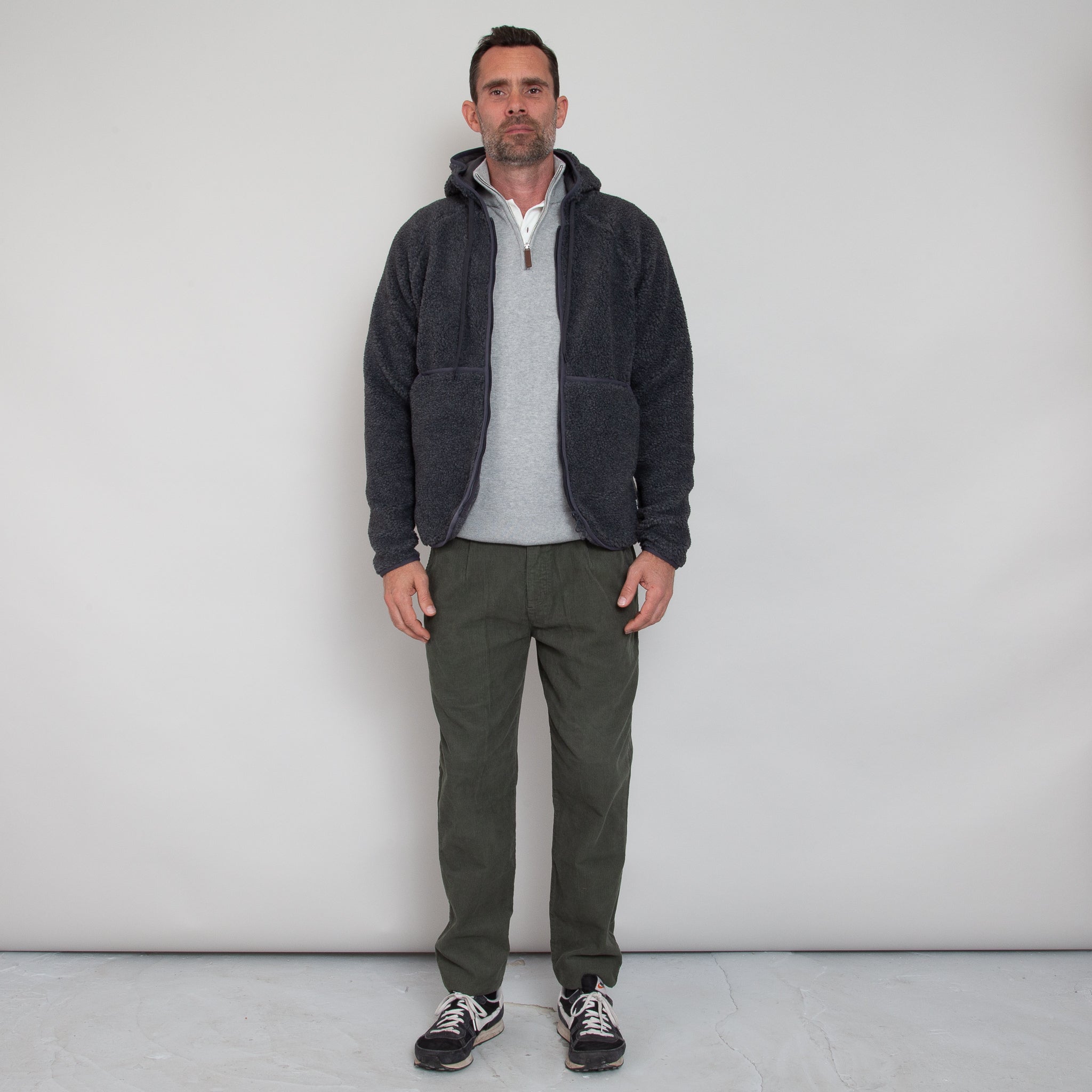 Sounder Golf | Sounder Golf | Clothing | Fleeces | Hooded Himalayas Fleece Jacket - Charcoal | Outerwear