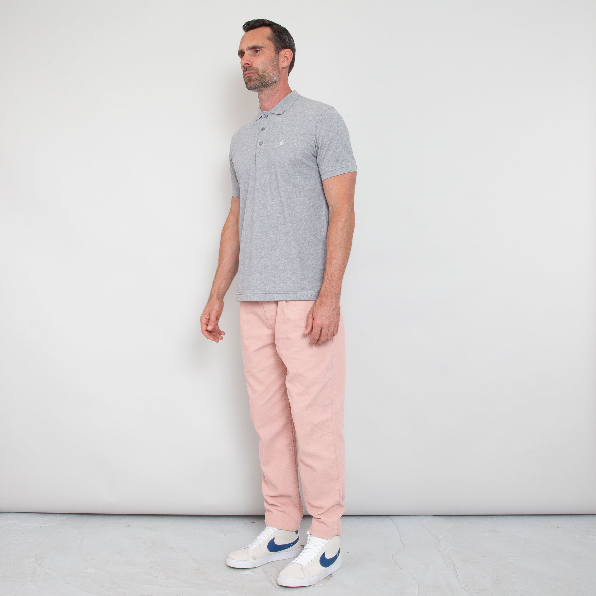 Sounder Golf | Sounder Golf | Clothing | Polos | Play Well Polo - Light Grey Melange | Polos