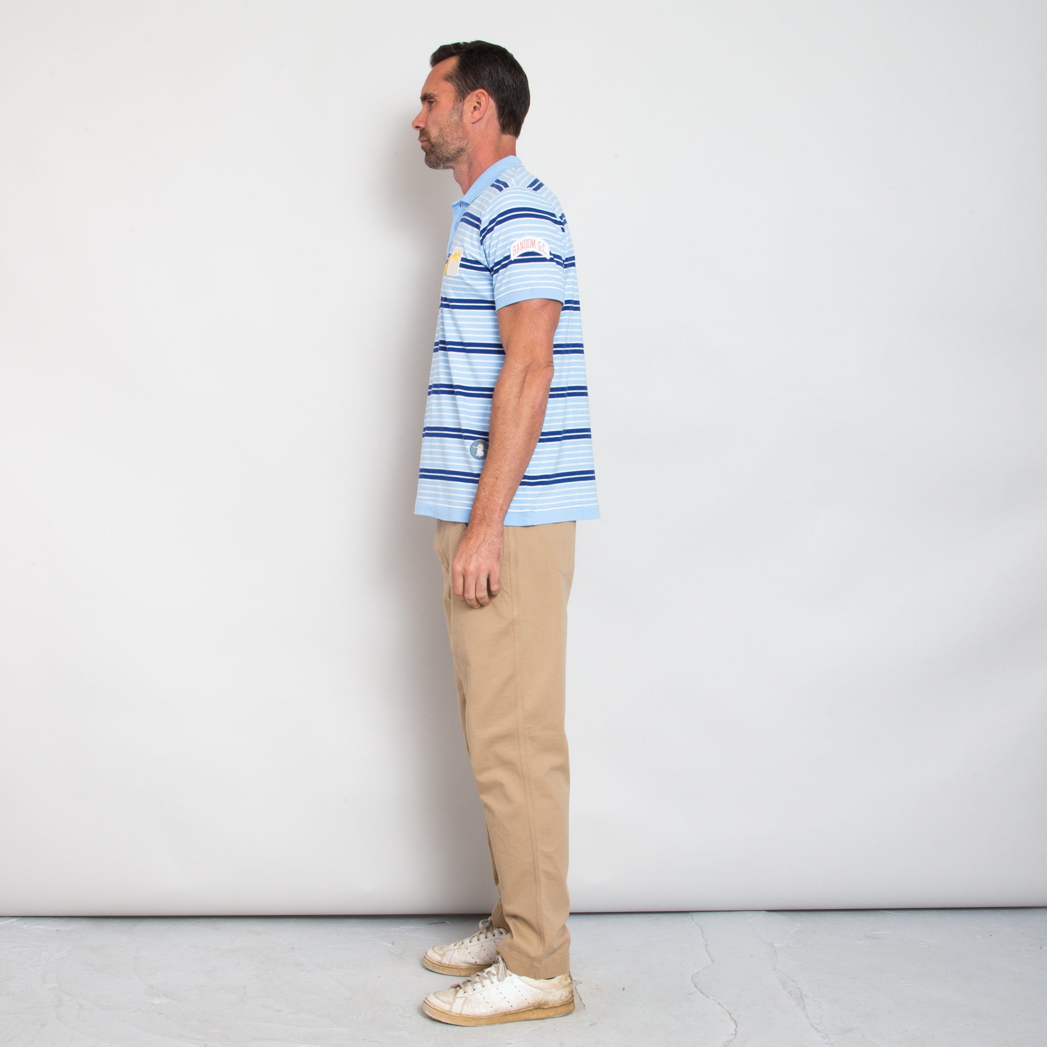 Sounder Golf | Sounder Golf | Clothing | Polos | Sounder x Random Golf Club Monterey Polo - Sky Blue and Indigo | T-Shirts & Shirts