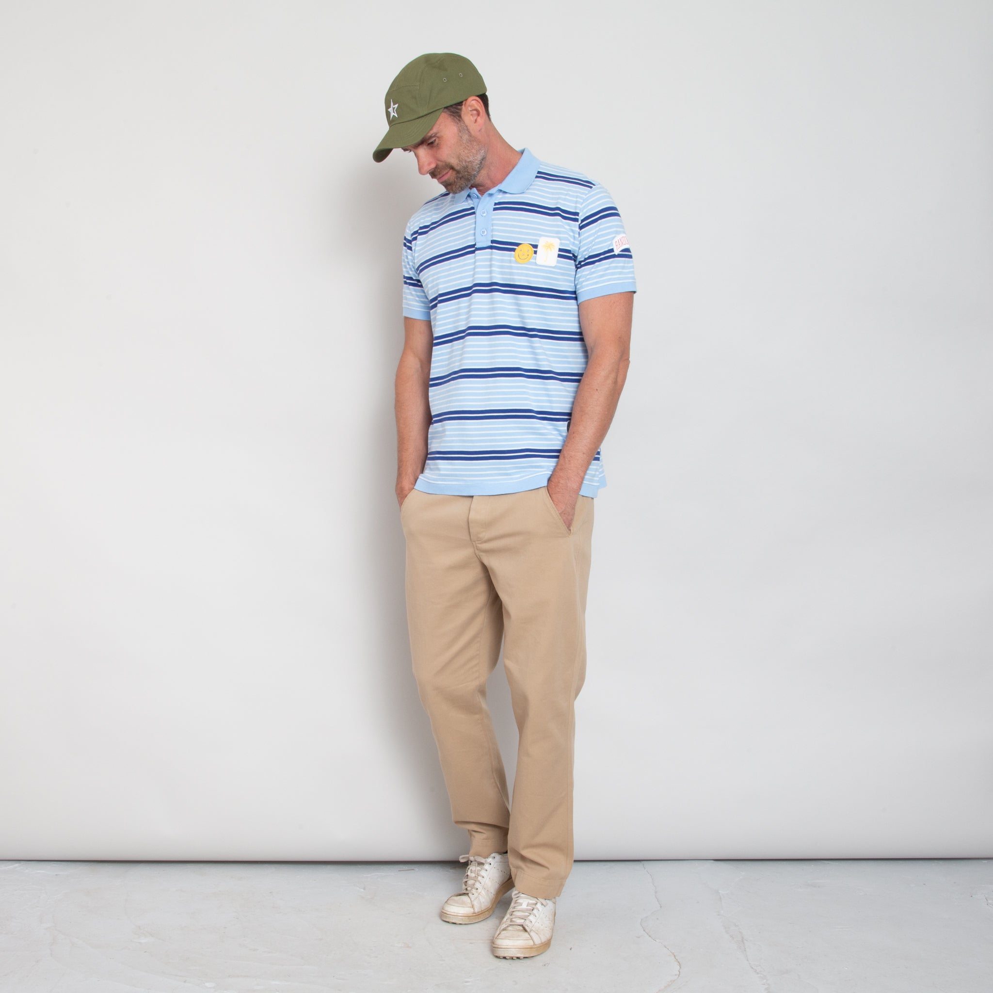 Sounder Golf | Sounder Golf | Clothing | Polos | Sounder x Random Golf Club Monterey Polo - Sky Blue and Indigo | T-Shirts & Shirts