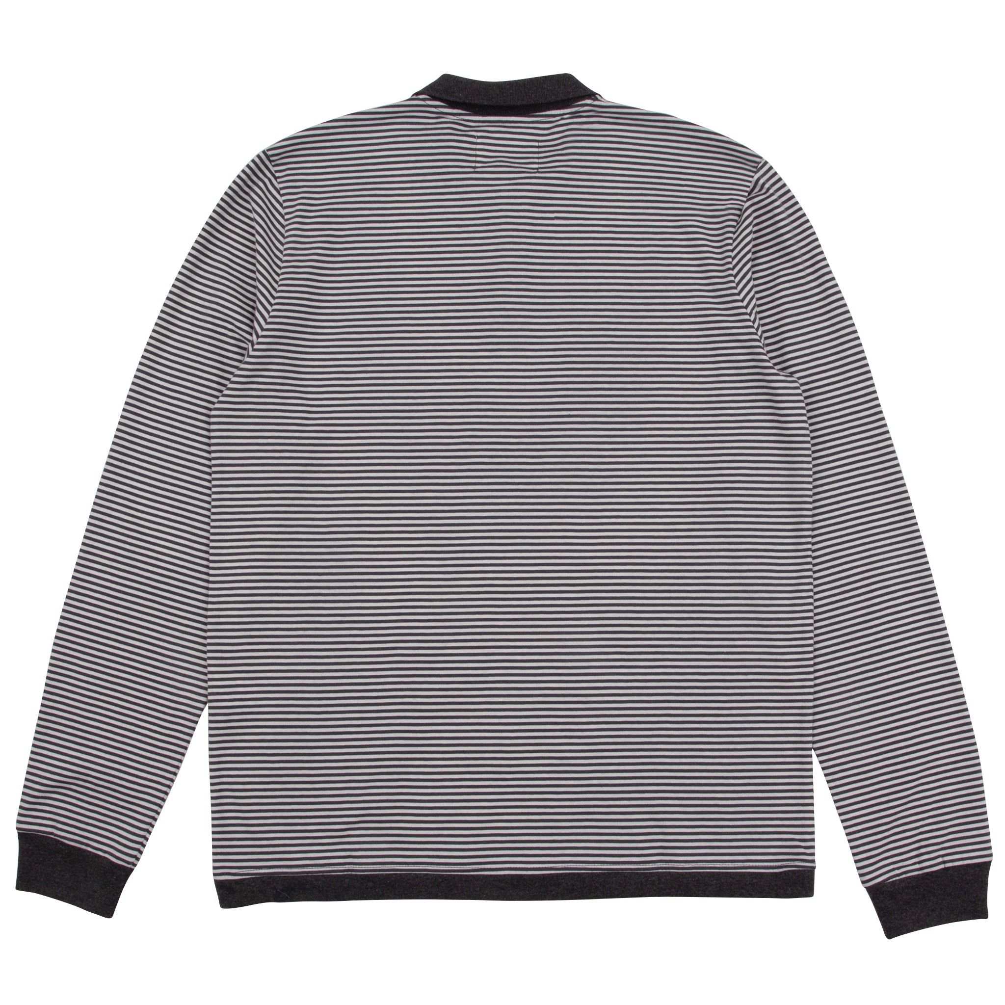 Sounder Golf | Sounder Golf | Clothing | Polos | Long Sleeve Play Well Polo - Charcoal and Off White | Polos