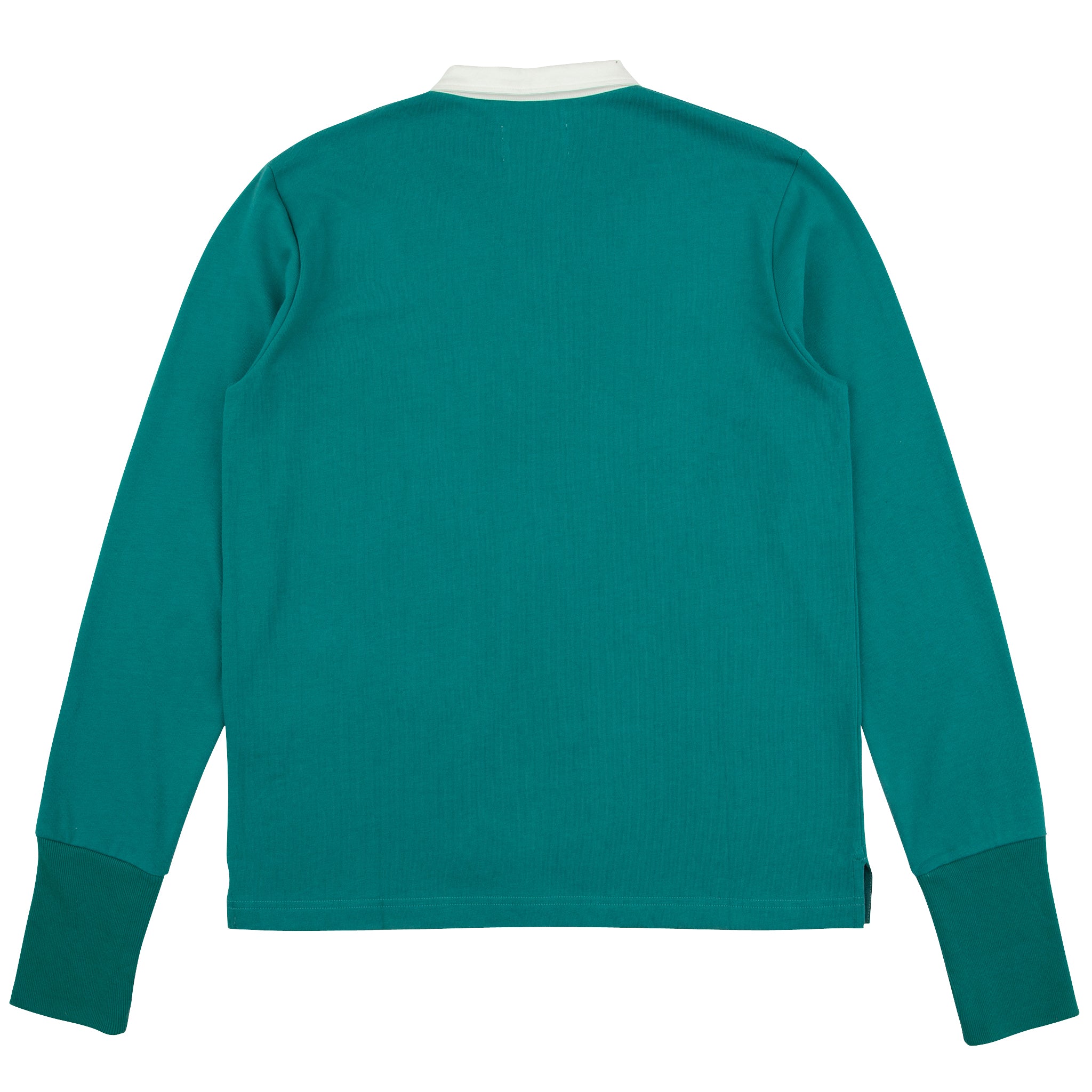 Sounder Golf | Sounder Golf | Sweats | Big Mach Long Sleeve Polo Sweat - Jade and White | Knits & Sweats