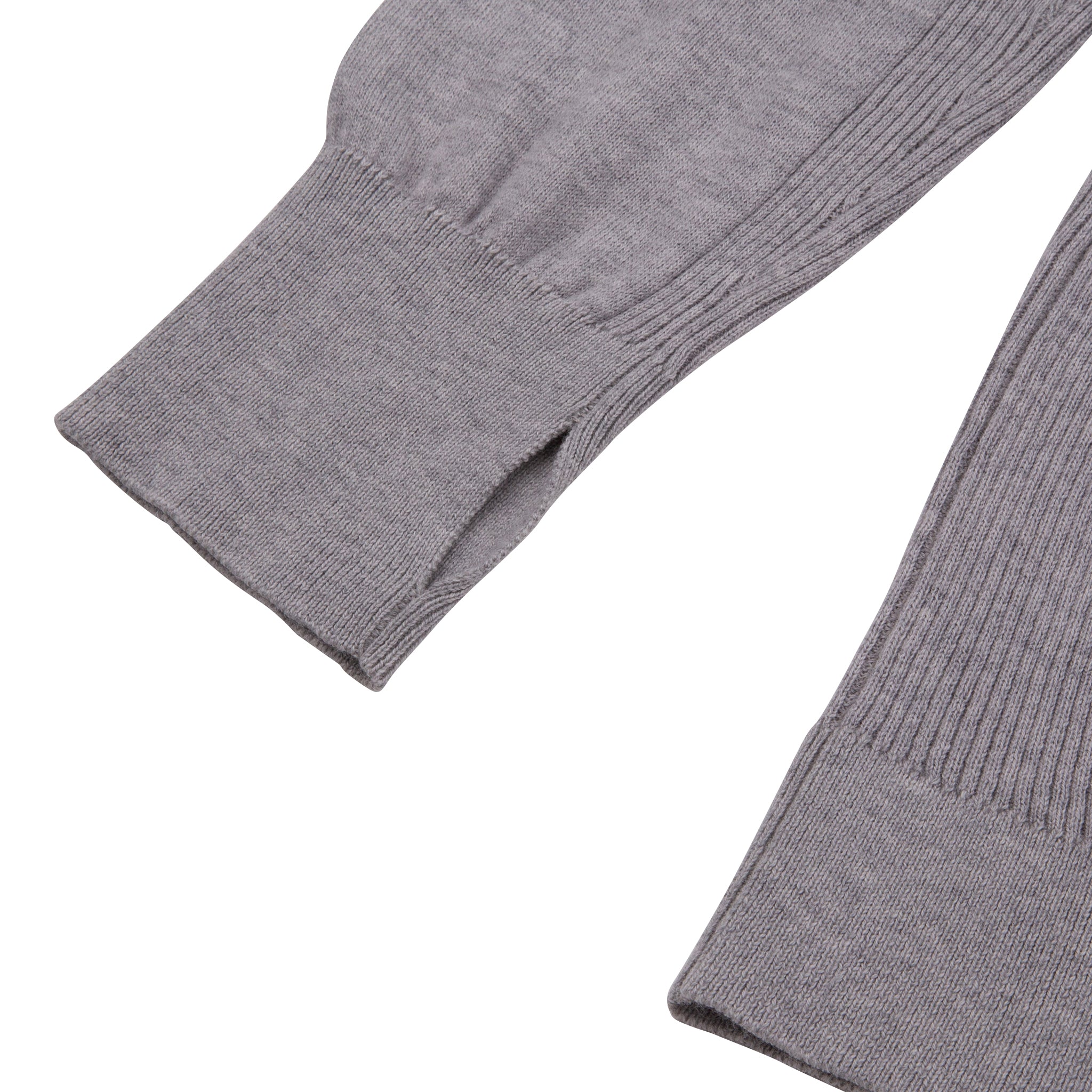 Sounder Golf | Sounder Golf | Clothing | Knits | Eden Knit with Pointelle Star - Light Grey Melange | Knits & Sweats