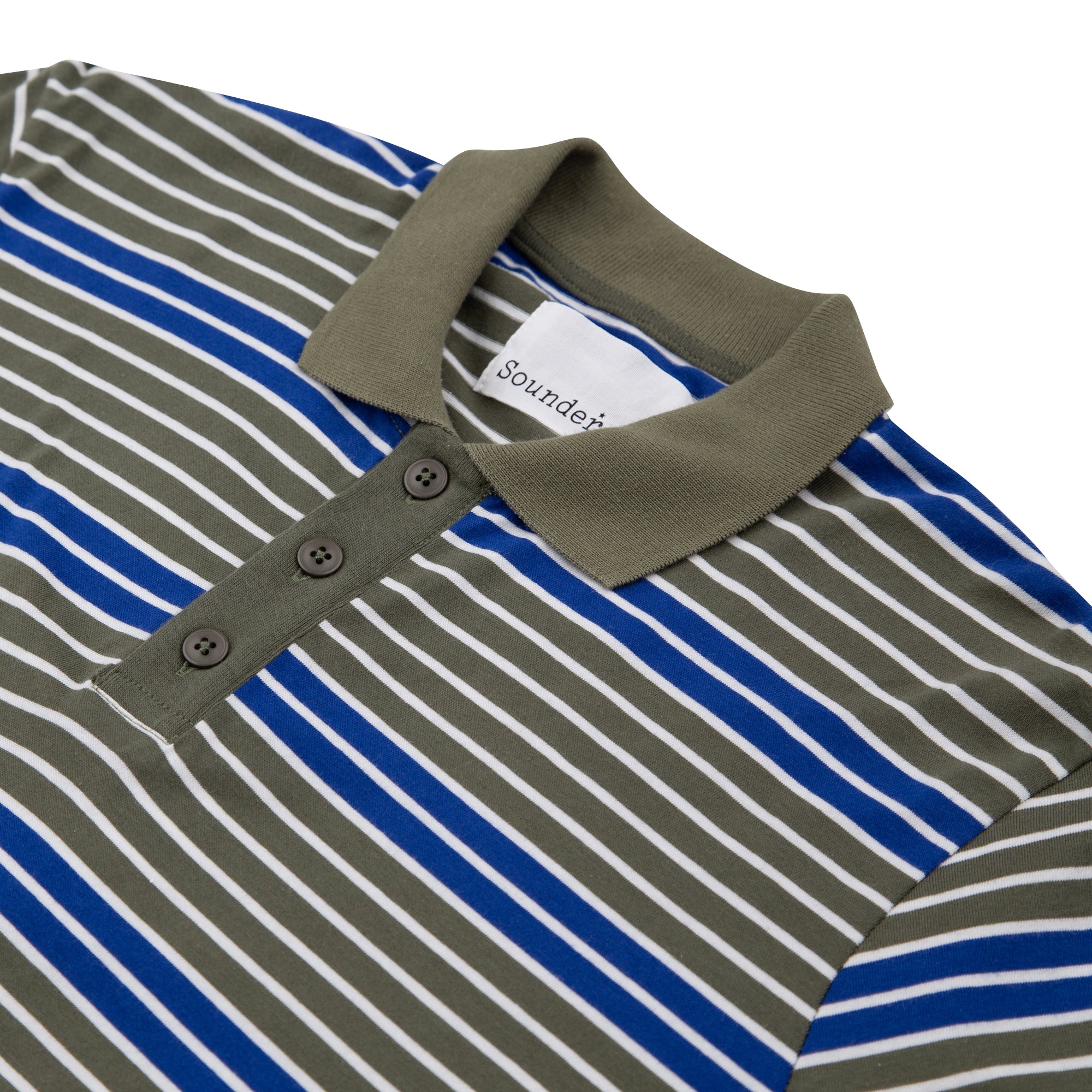 Sounder Golf | Sounder Golf | Clothing | Polos | Monterey Stripe Polo - Indigo and Slate | T-Shirts & Shirts