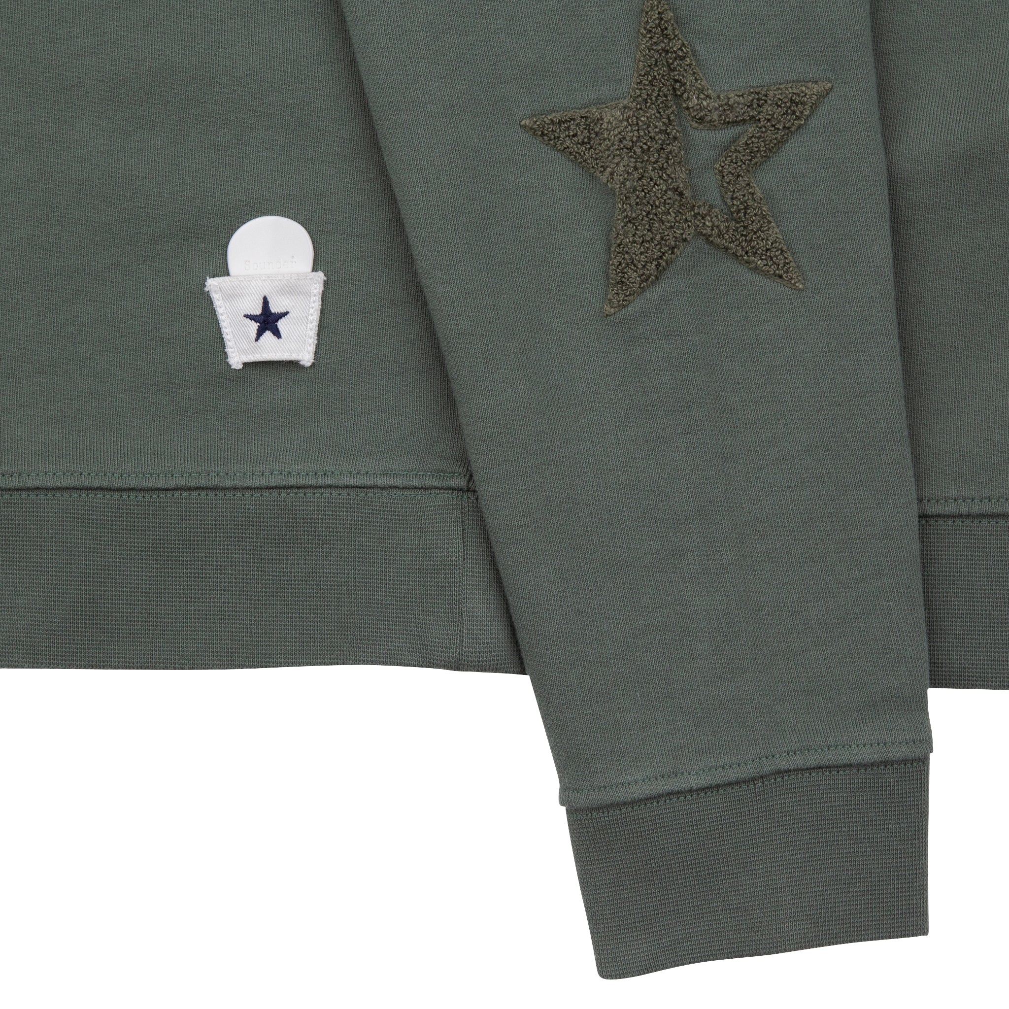 Sounder Golf | Sounder Golf | Clothing | Sweats| Raglan Star Sweat - Olive | Knits & Sweats