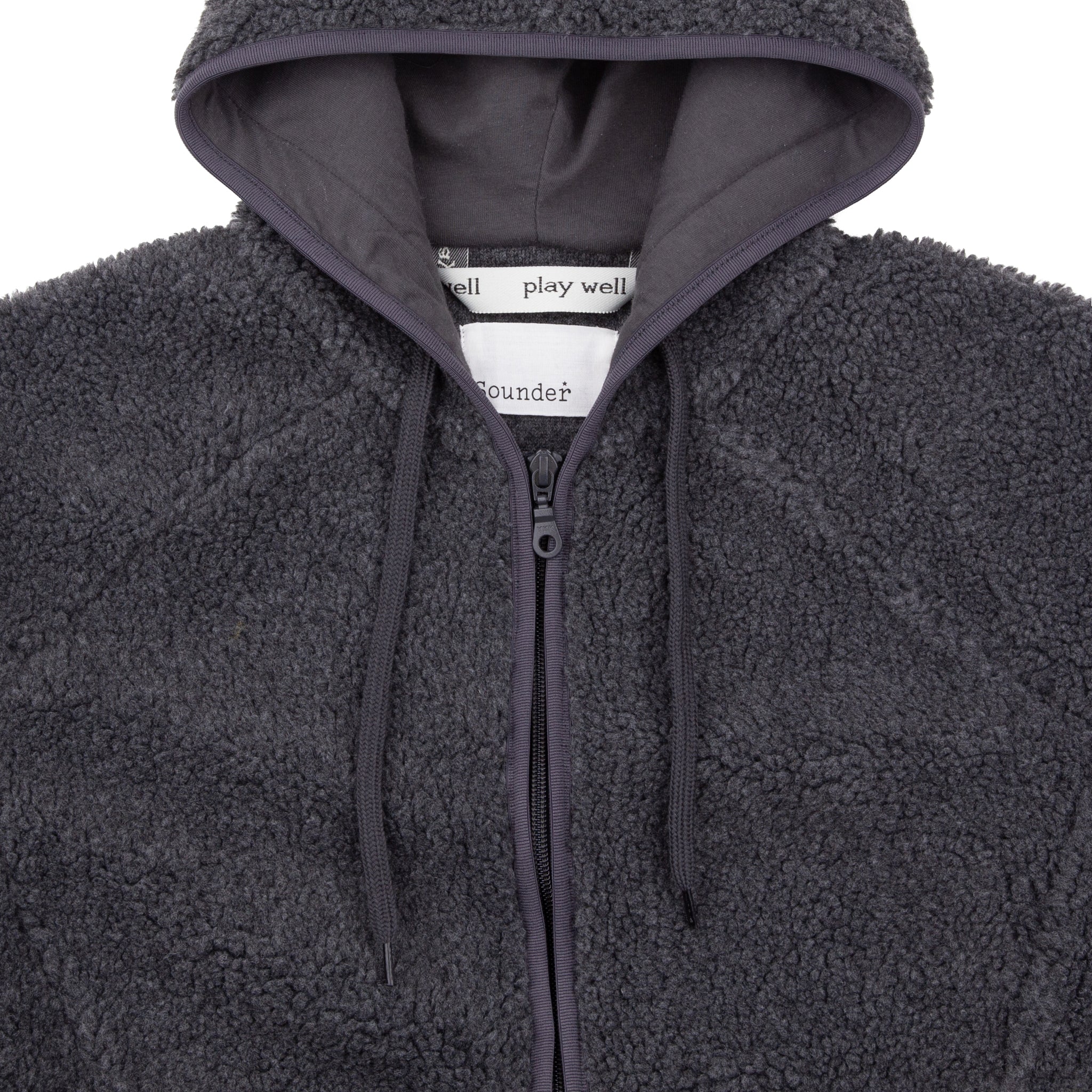 Sounder Golf | Sounder Golf | Clothing | Fleeces | Hooded Himalayas Fleece Jacket - Charcoal | Outerwear