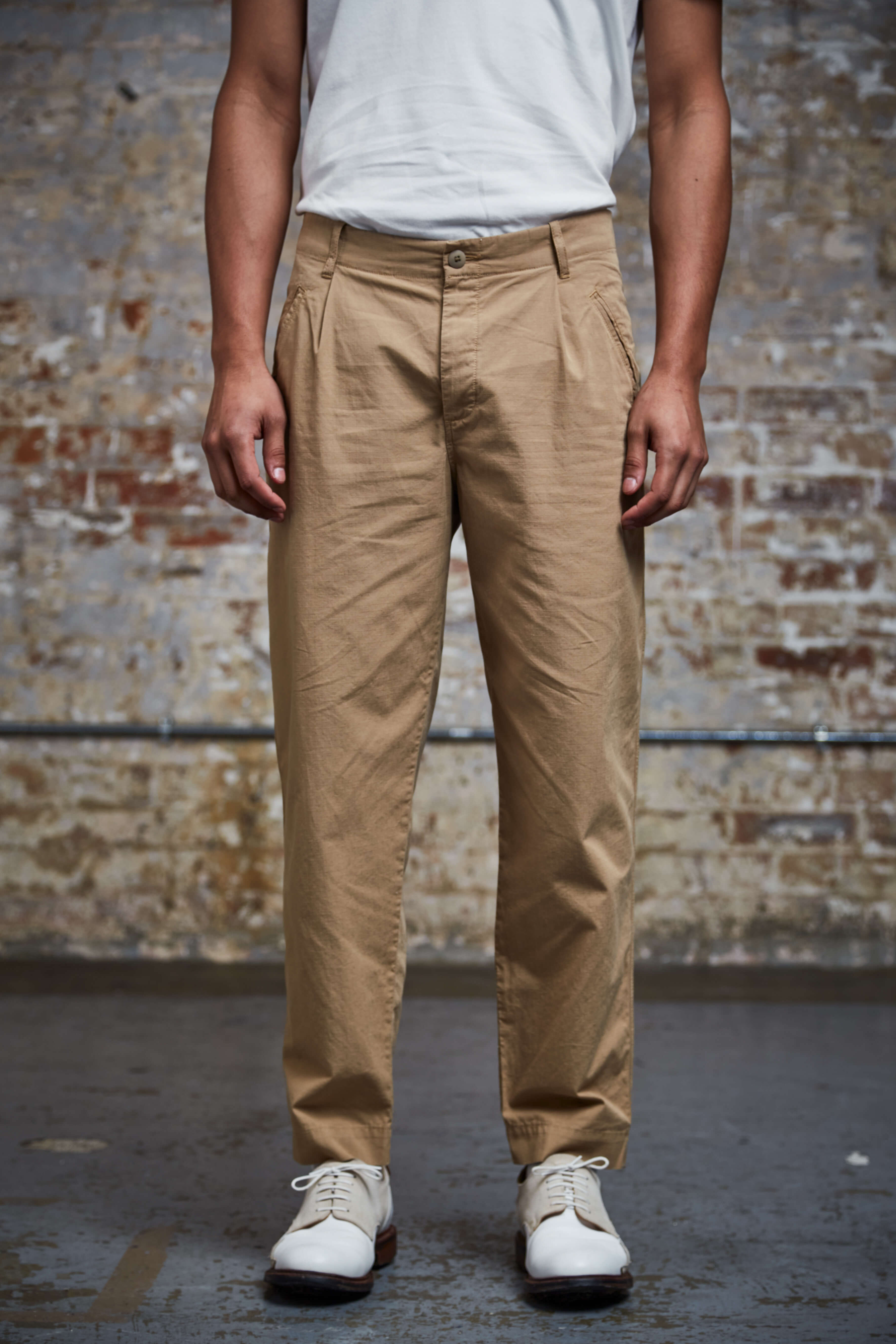Sounder Golf | Sounder Golf | Clothing | Trousers | Good Walk Chino - Tan Ripstop | Trousers & Shorts