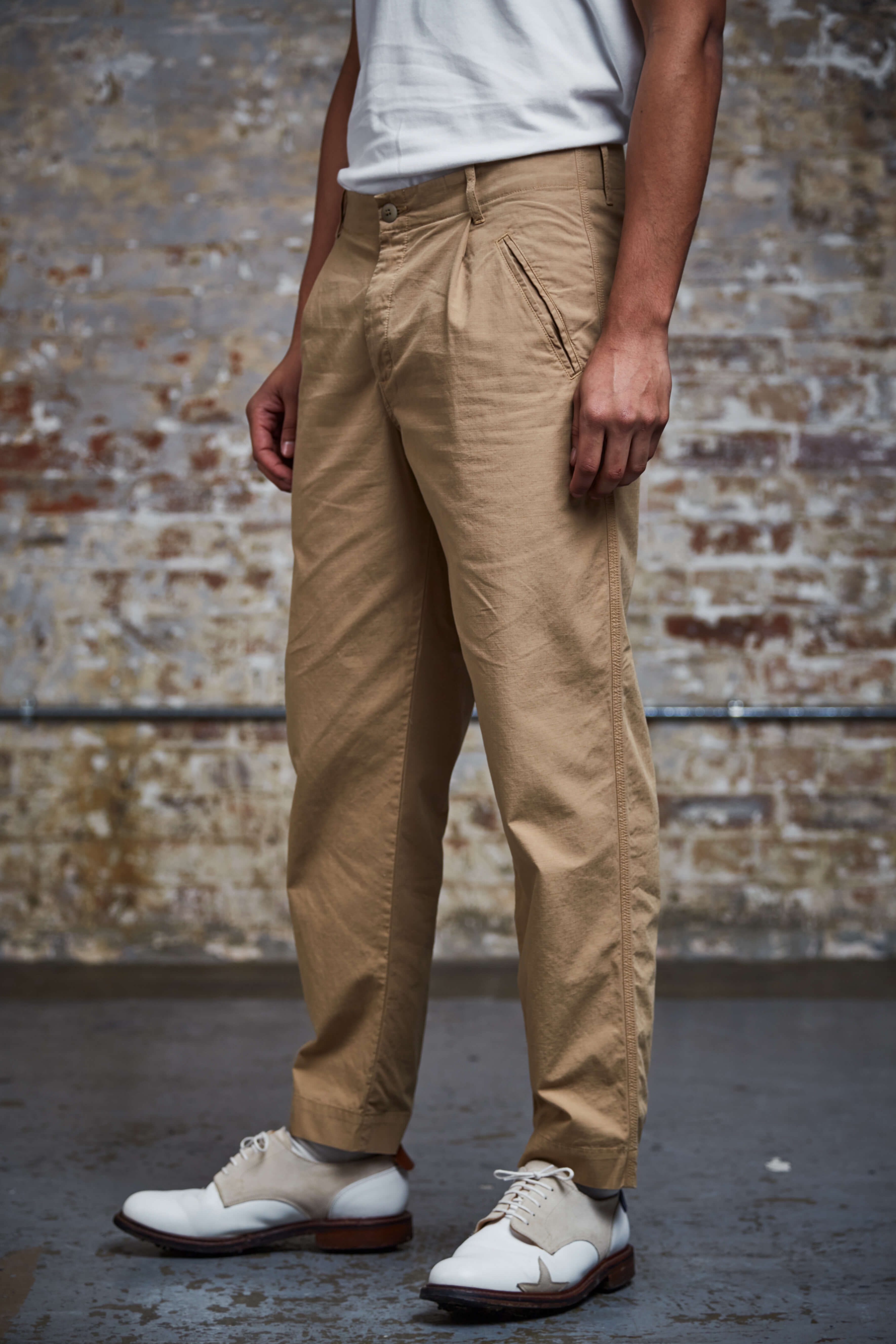 Sounder Golf | Sounder Golf | Clothing | Trousers | Good Walk Chino - Tan Ripstop | Trousers & Shorts