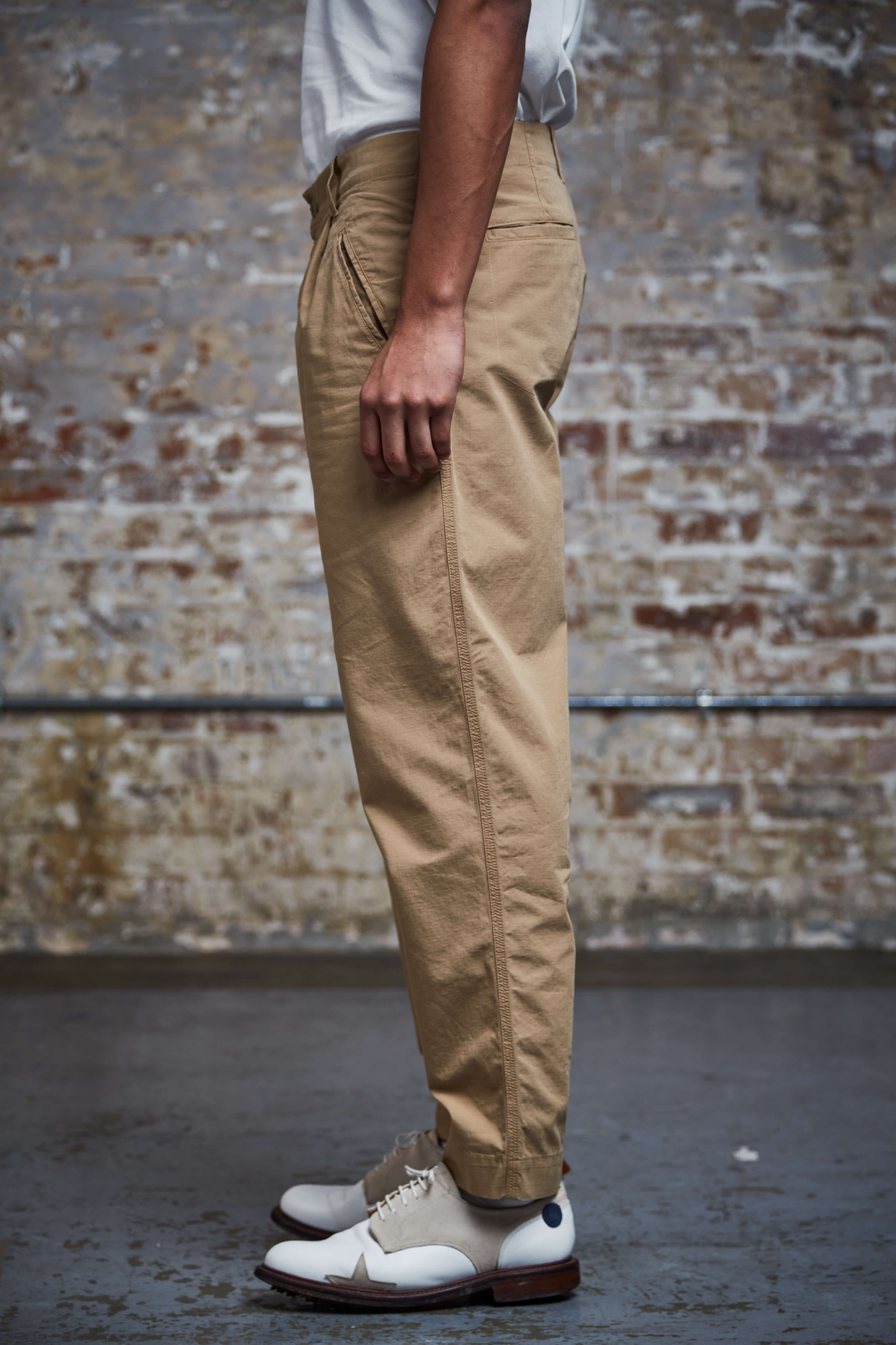 Sounder Golf | Sounder Golf | Clothing | Trousers | Good Walk Chino - Tan Ripstop | Trousers & Shorts