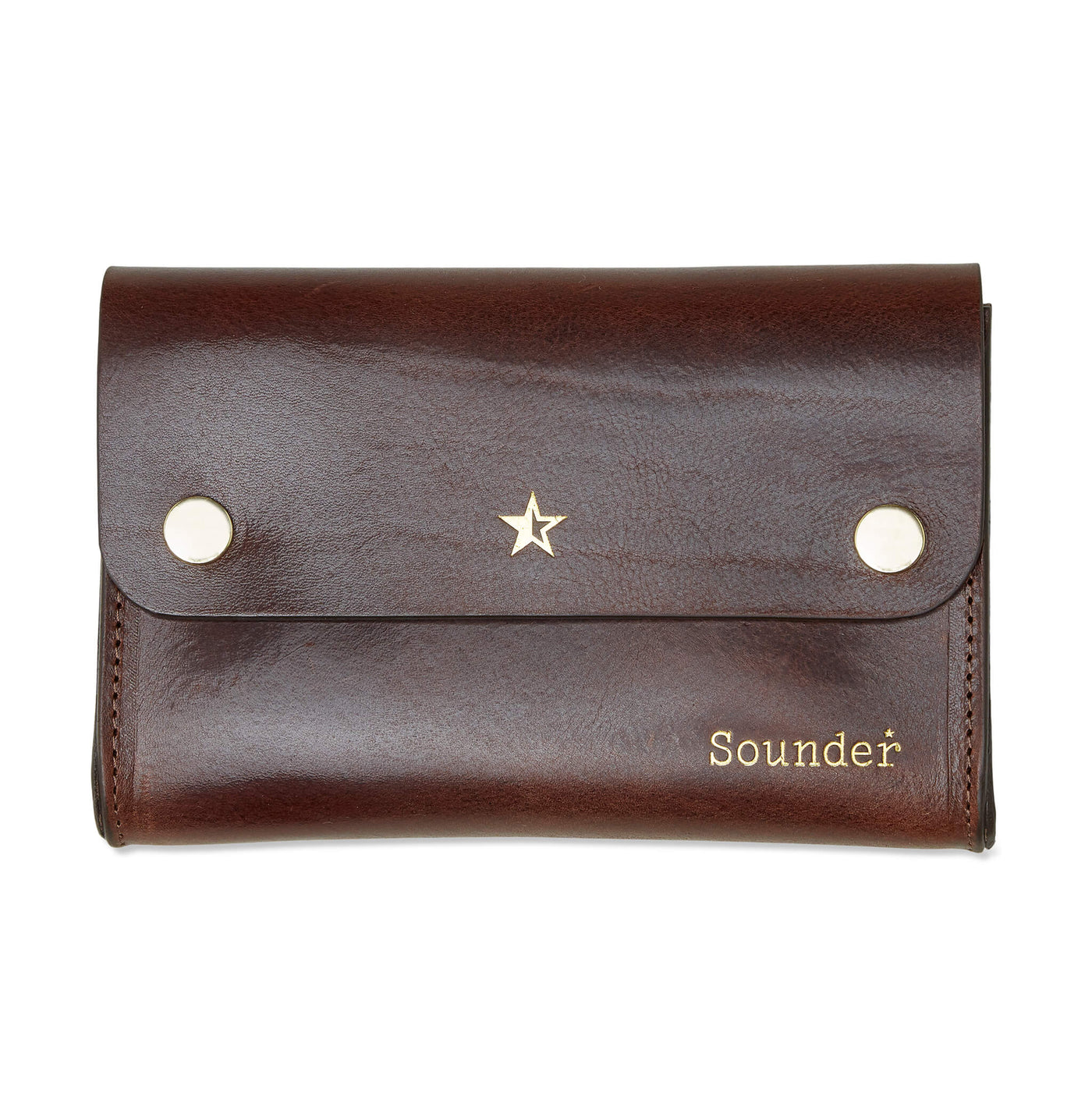 Tidy Leather Pouch - Dark Tan