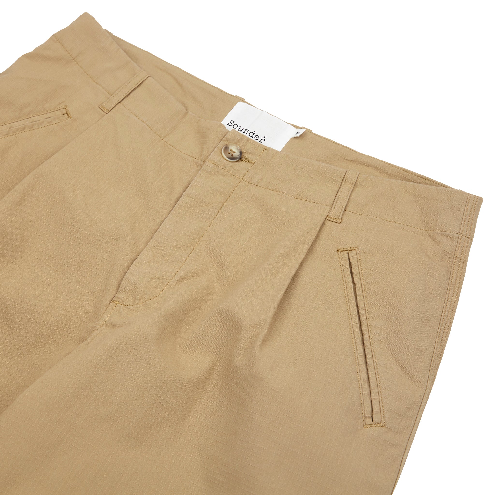 Sounder Golf | Sounder Golf | Clothing | Trousers | Good Walk Chino - Tan Ripstop | Trousers & Shorts