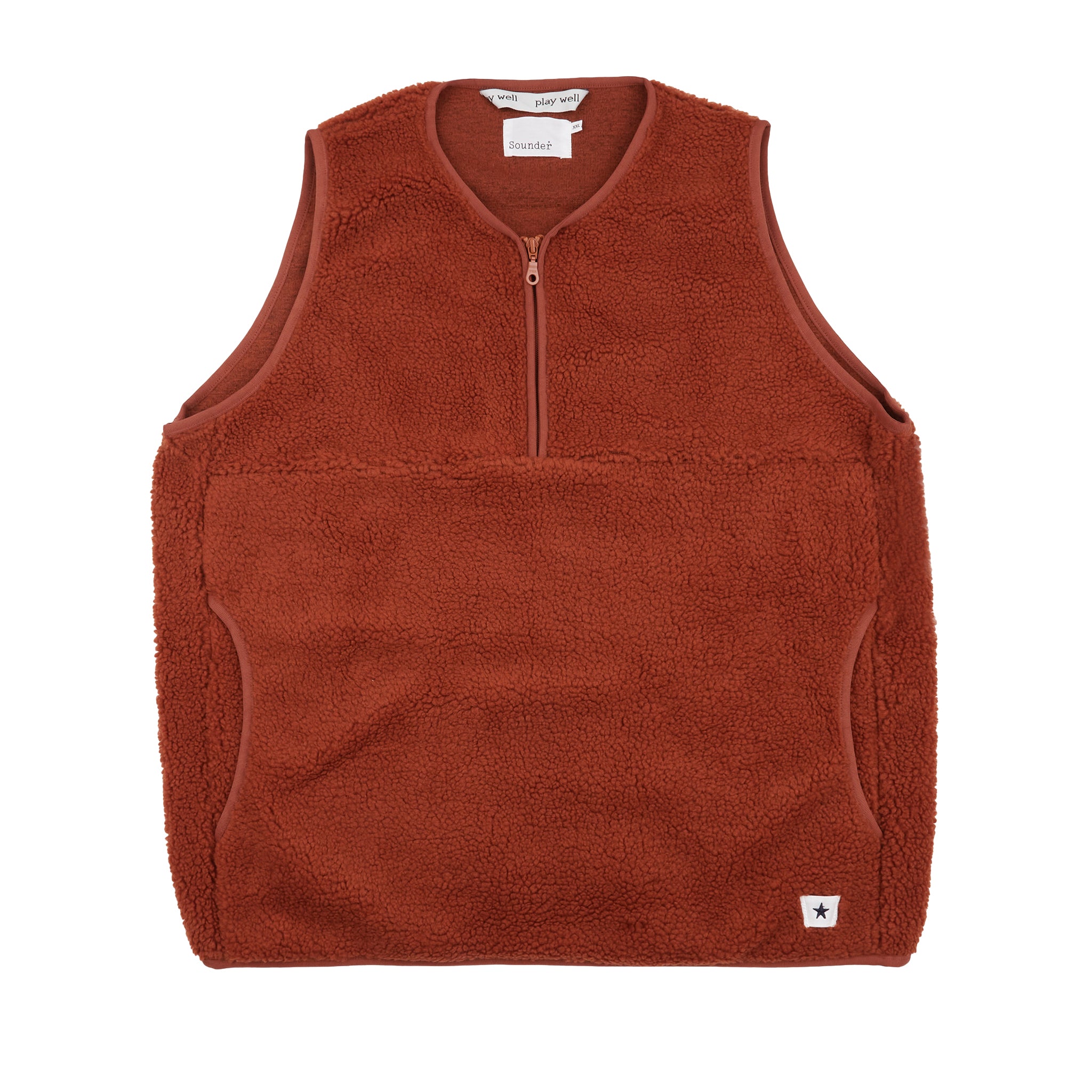 Sounder Golf | Sounder Golf | Clothing | Fleeces | Himalayas Overhead Gilet - Rust | Outerwear